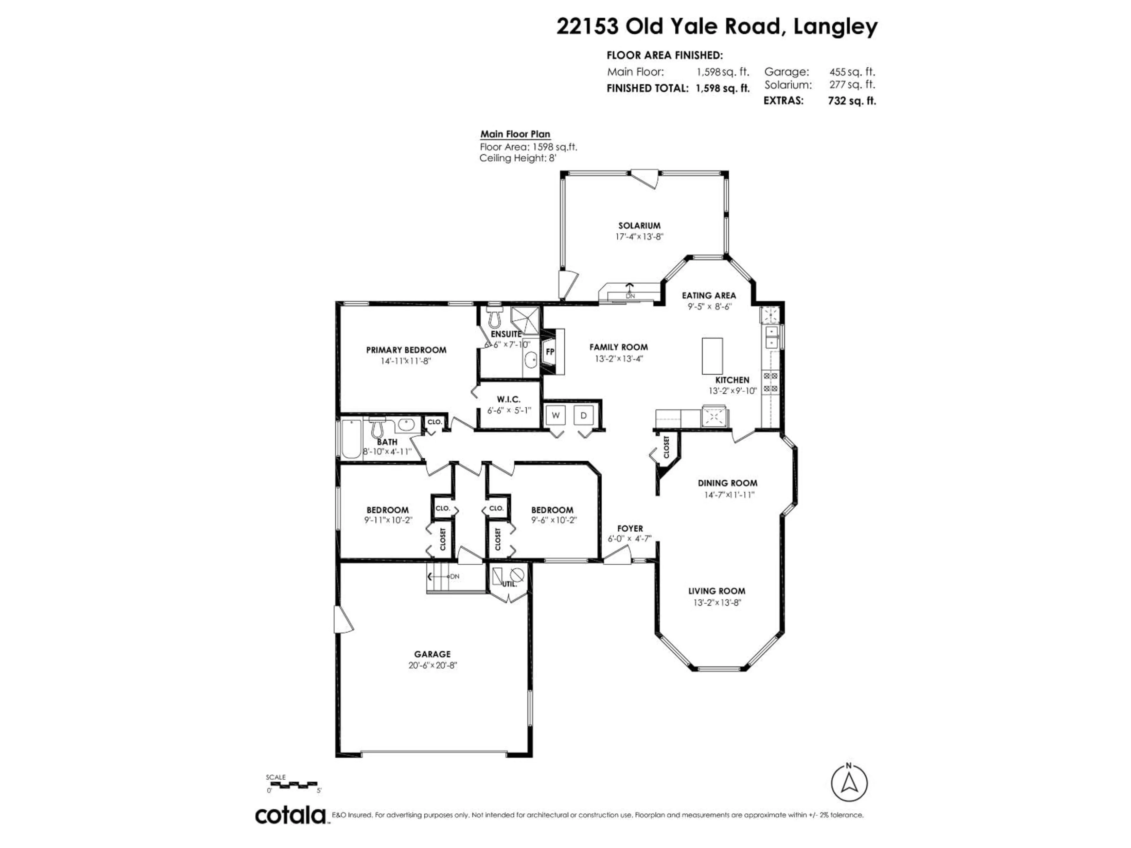 Floor plan for 22153 OLD YALE ROAD, Langley British Columbia V2Z1A3