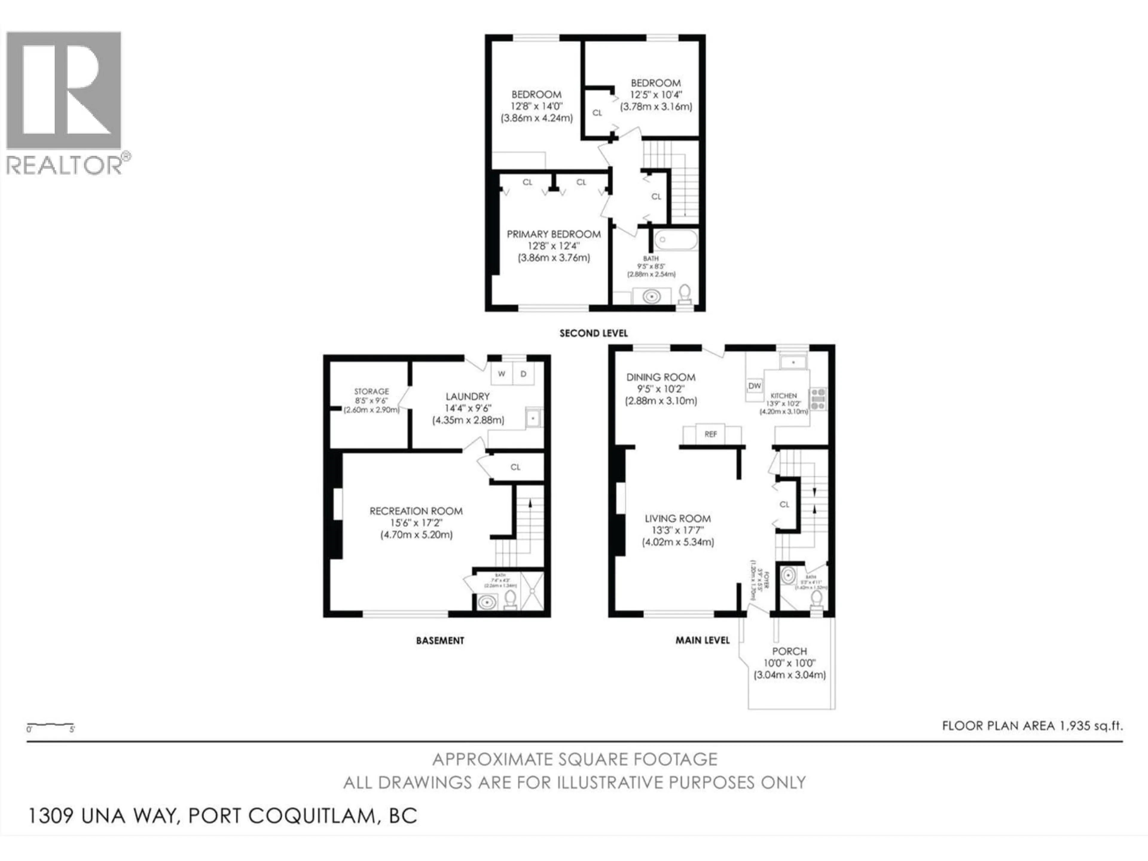 Floor plan for 1309 UNA WAY, Port Coquitlam British Columbia V3C2V1