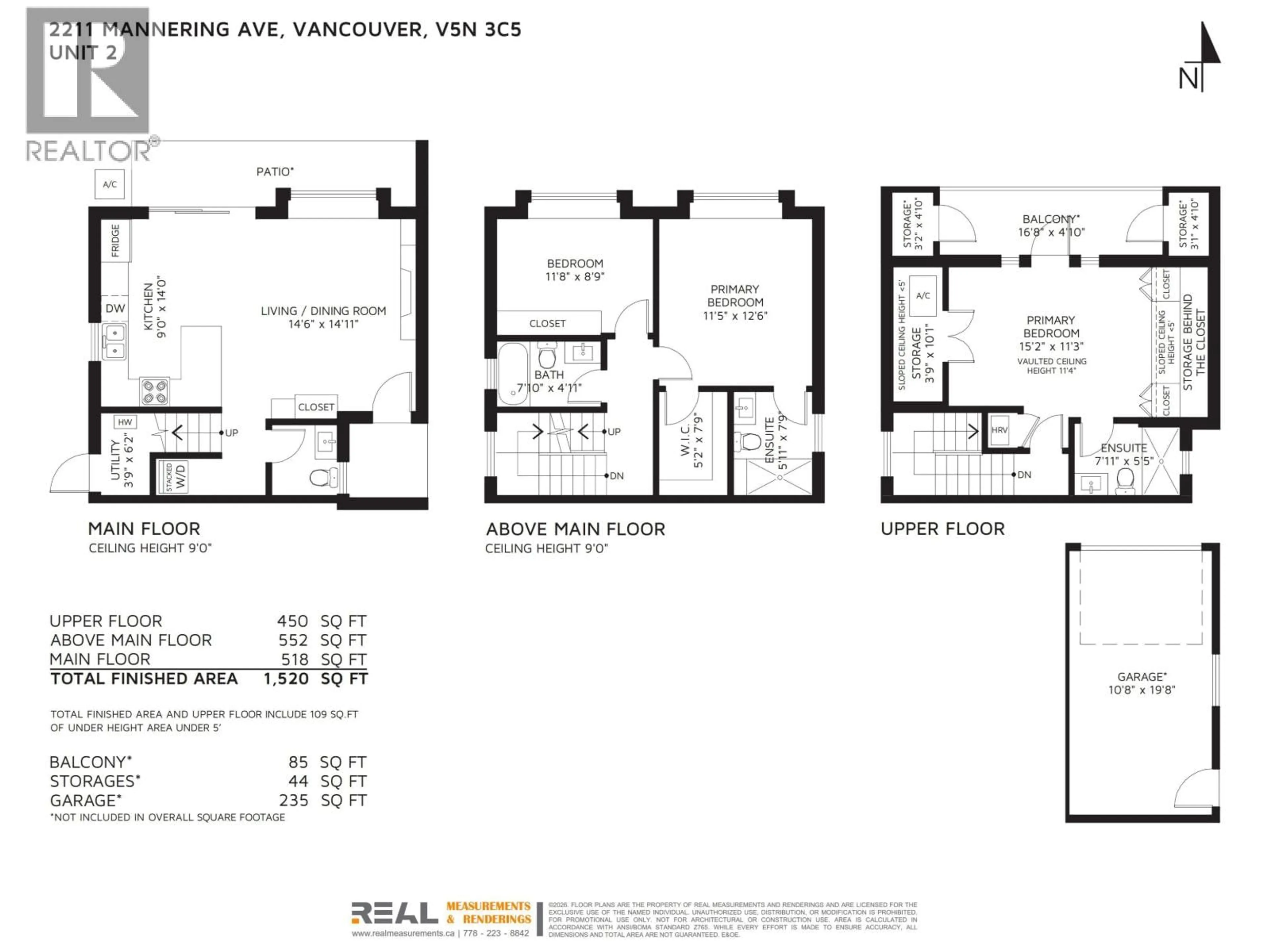 Floor plan for 2 - 2211 MANNERING AVENUE, Vancouver British Columbia V5N3C5