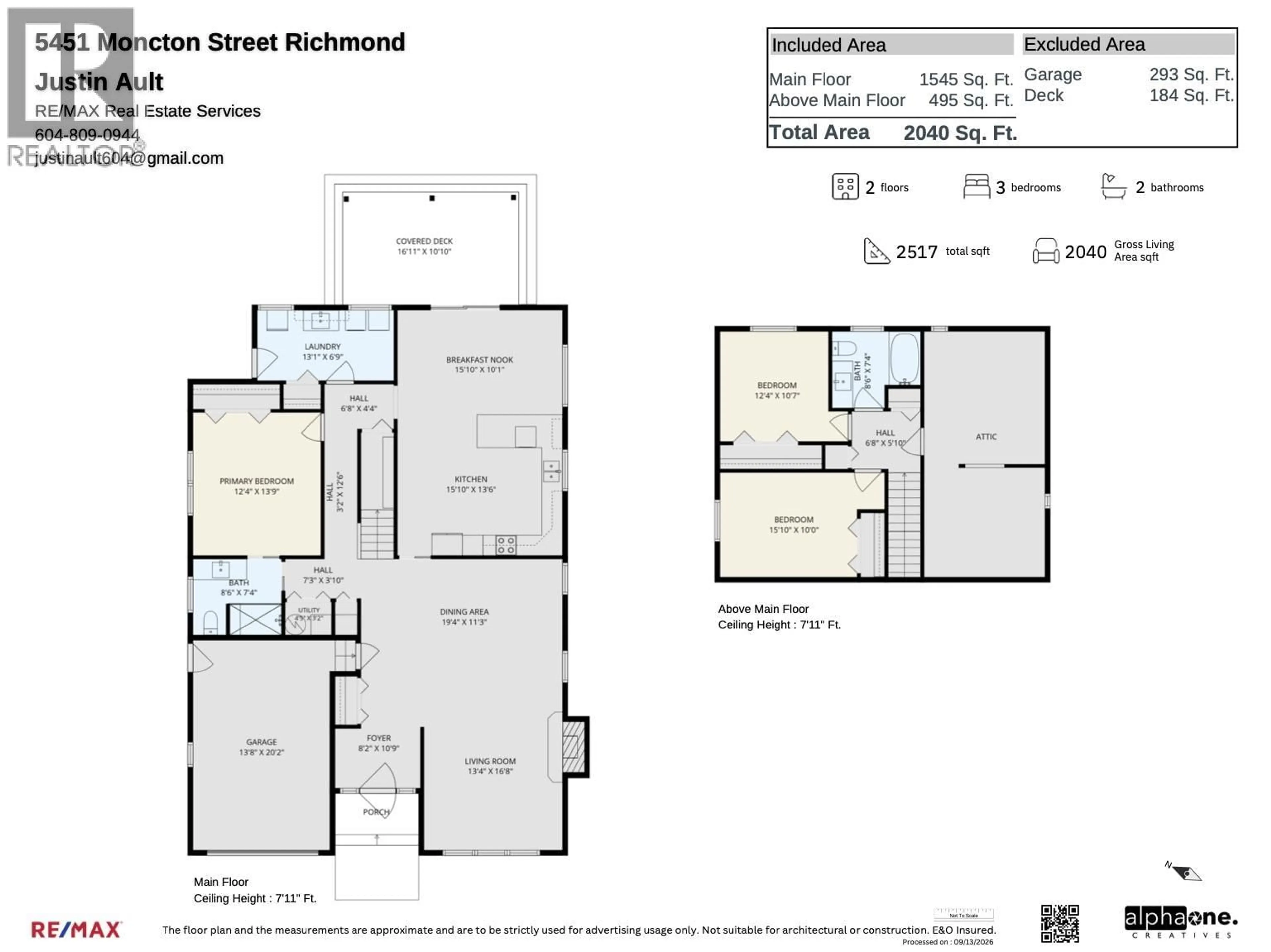 Floor plan for 5451 MONCTON STREET, Richmond British Columbia V7E3B2