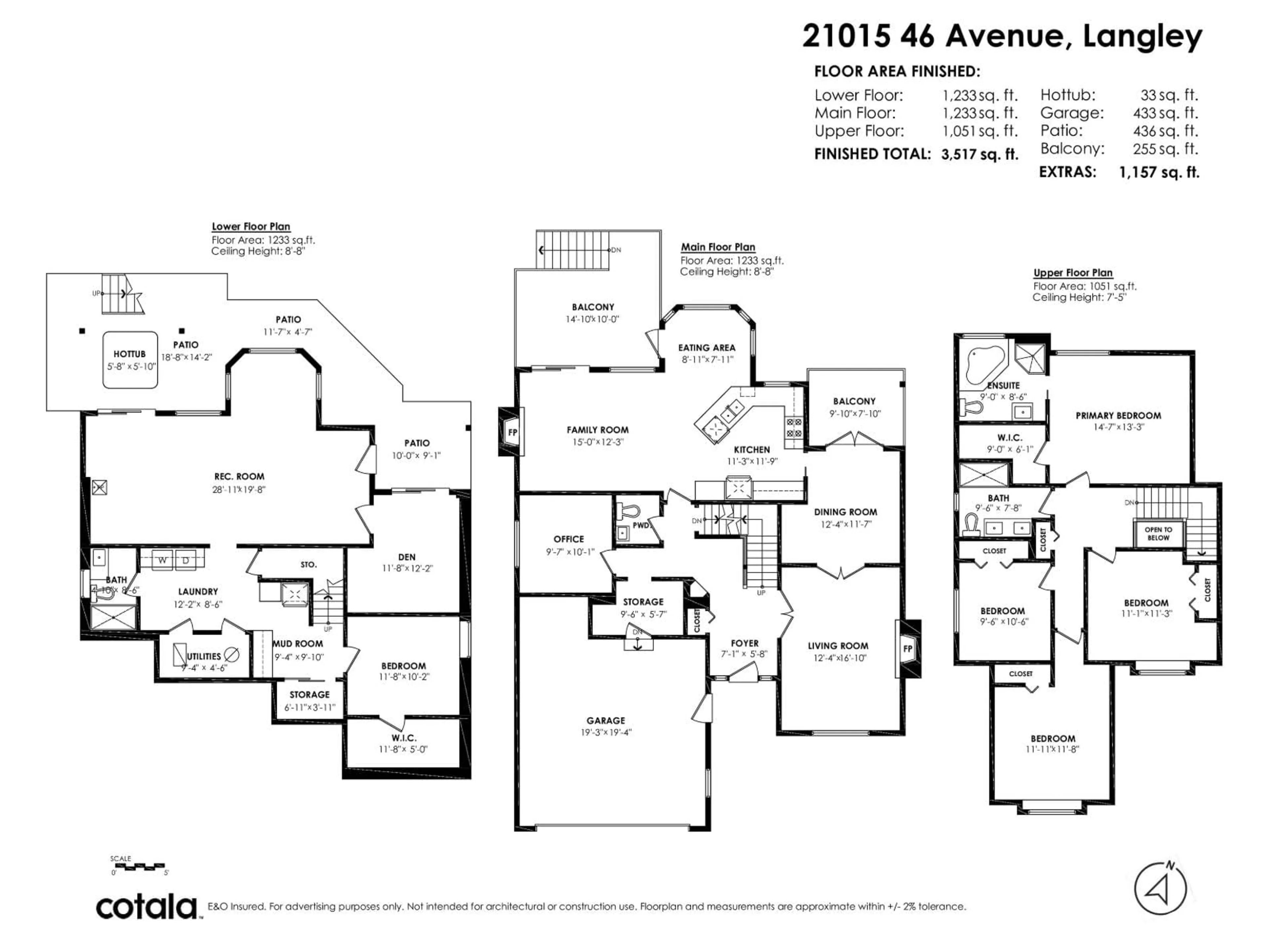 Floor plan for 21015 46 AVENUE, Langley British Columbia V3A8M4