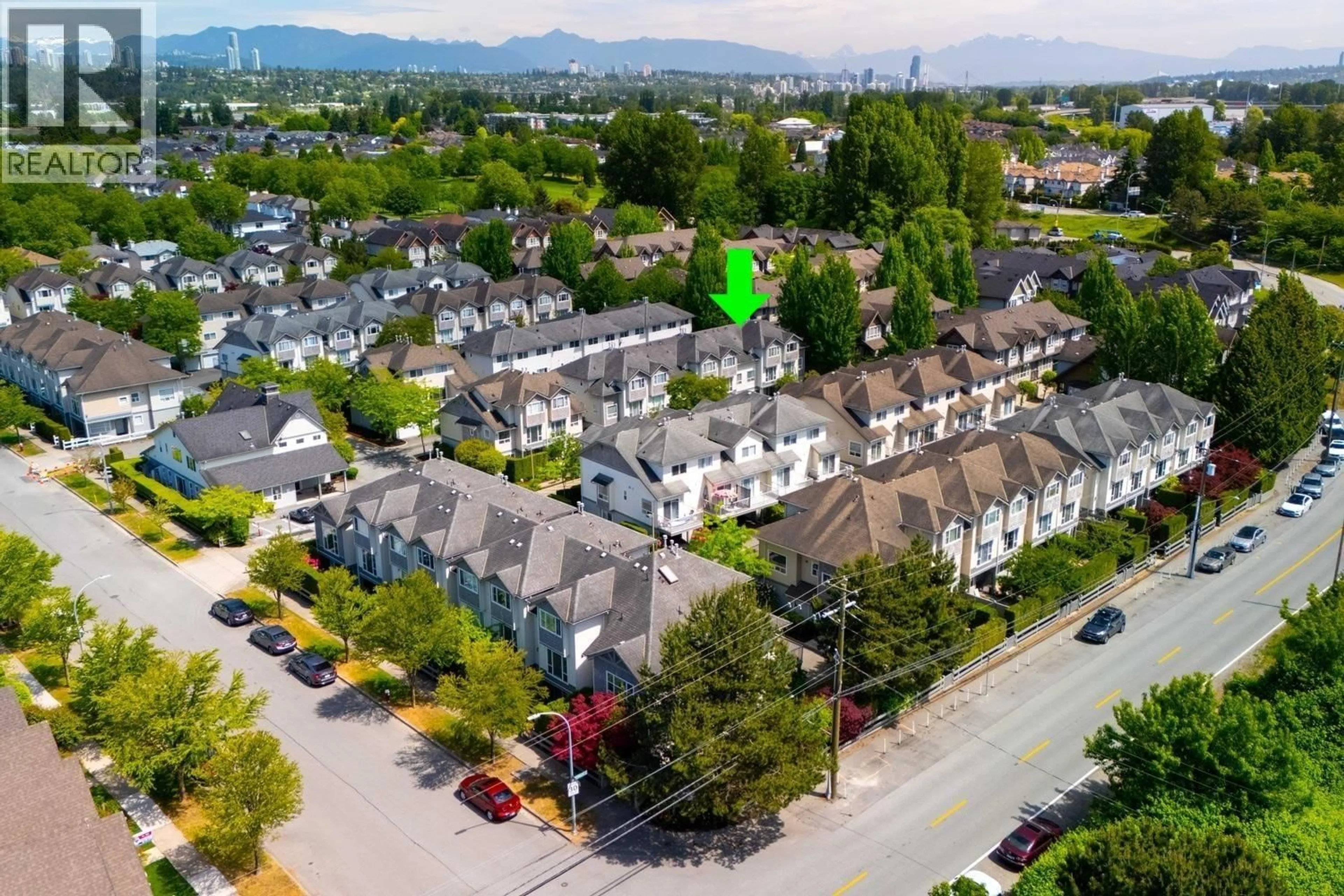 A pic from outside/outdoor area/front of a property/back of a property/a pic from drone, mountain view for 37 - 5900 MUIR DRIVE, Richmond British Columbia V6V2Y8