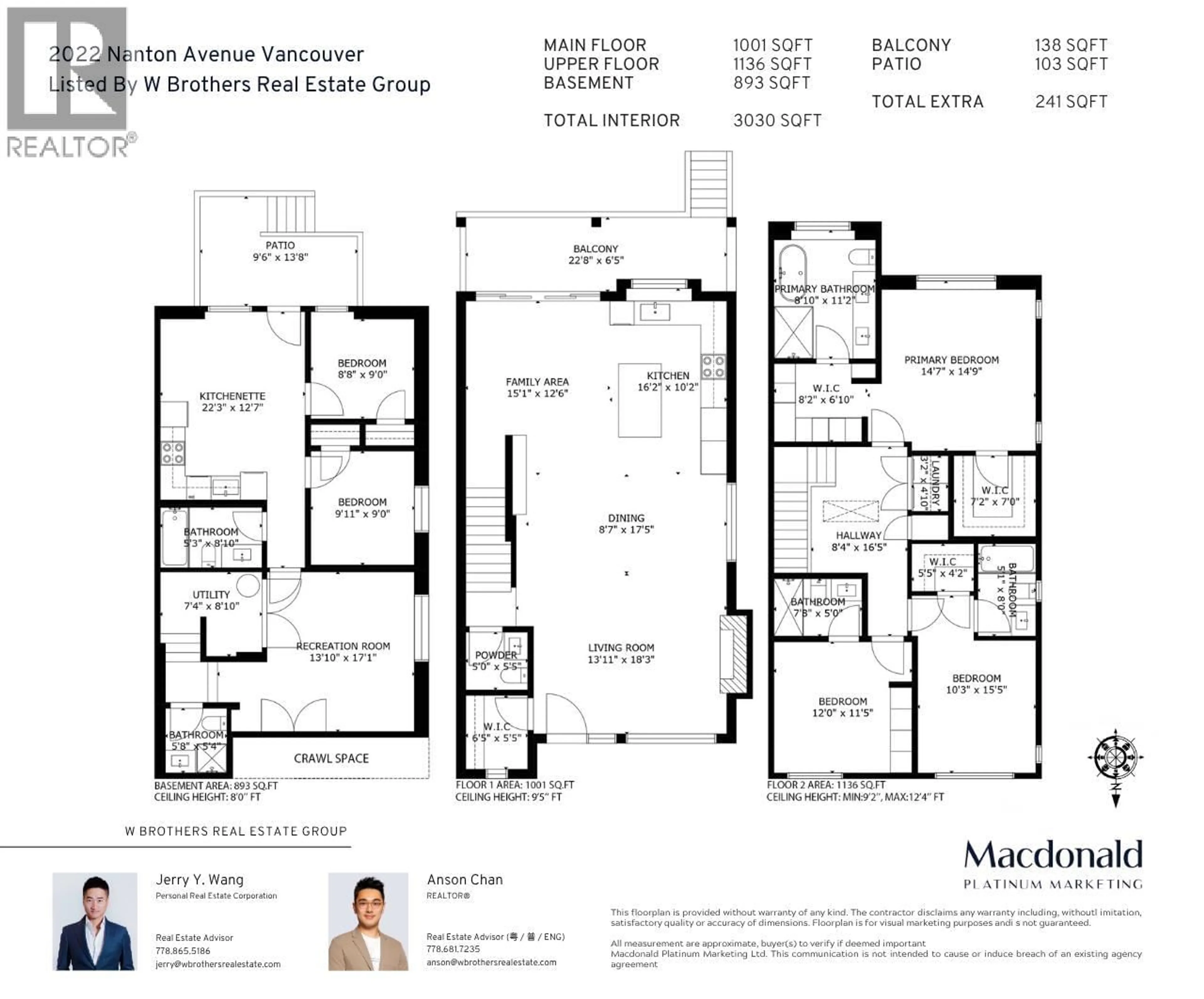 Floor plan for 2022 NANTON AVENUE, Vancouver British Columbia V6J2Y2