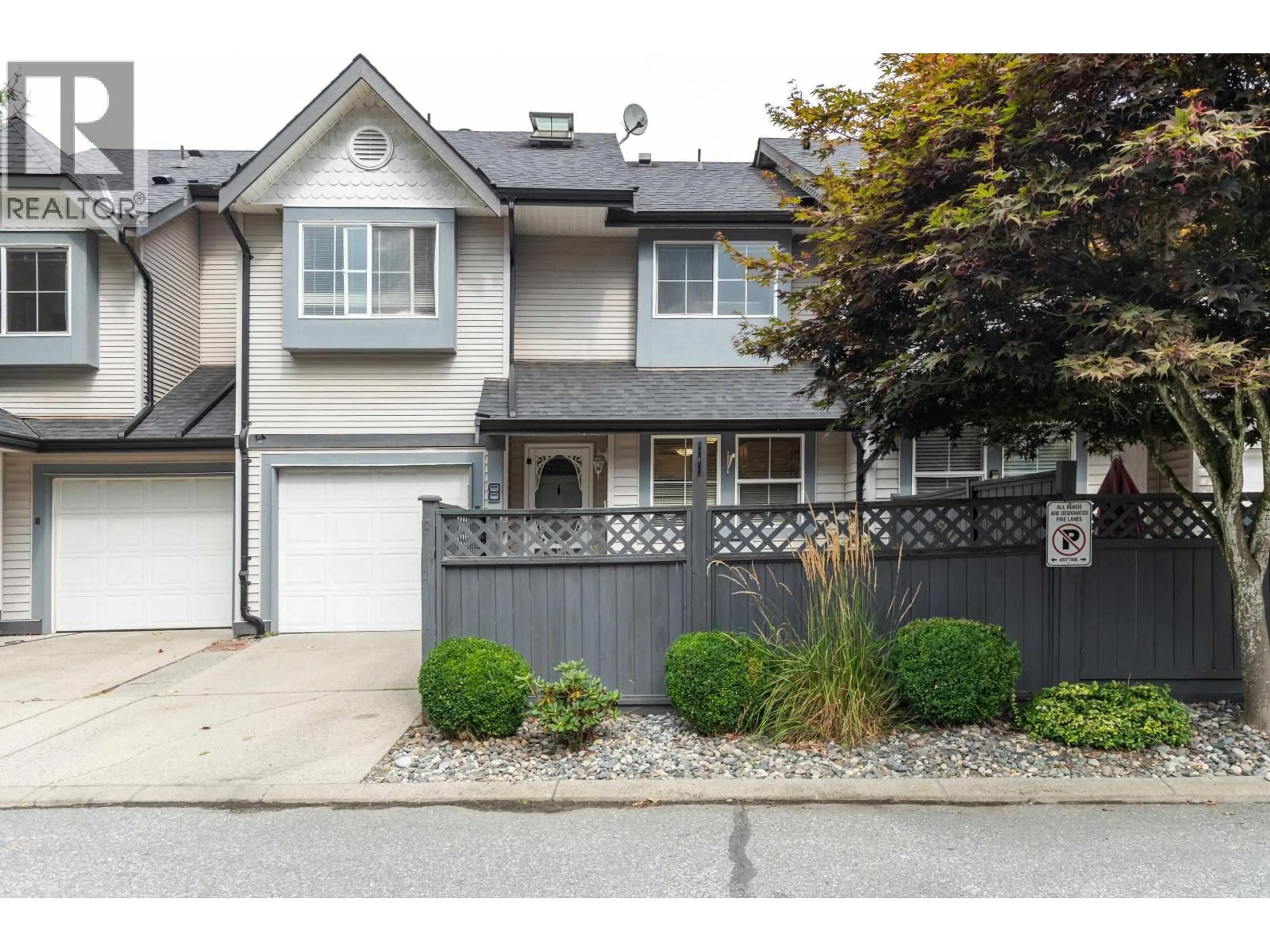 Home with vinyl exterior material, street for 8 - 21015 118 AVENUE, Maple Ridge British Columbia V2X8B7