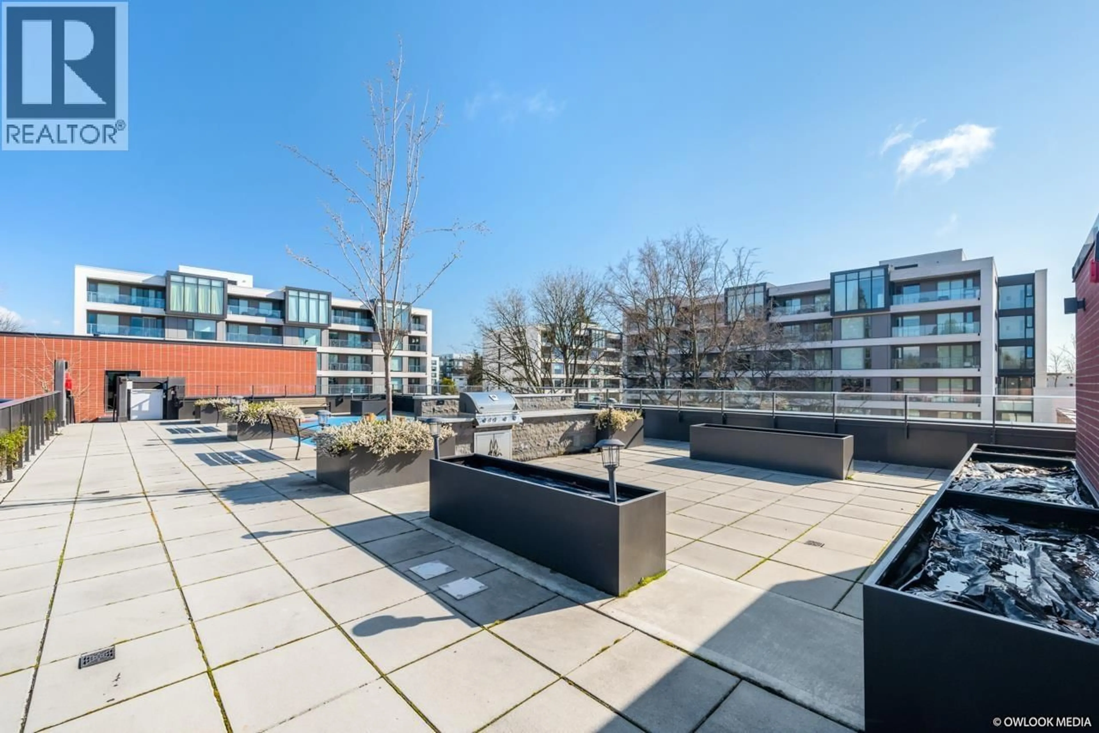 Patio, city buildings view from balcony for 702 - 7128 ADERA STREET, Vancouver British Columbia V6P0H6