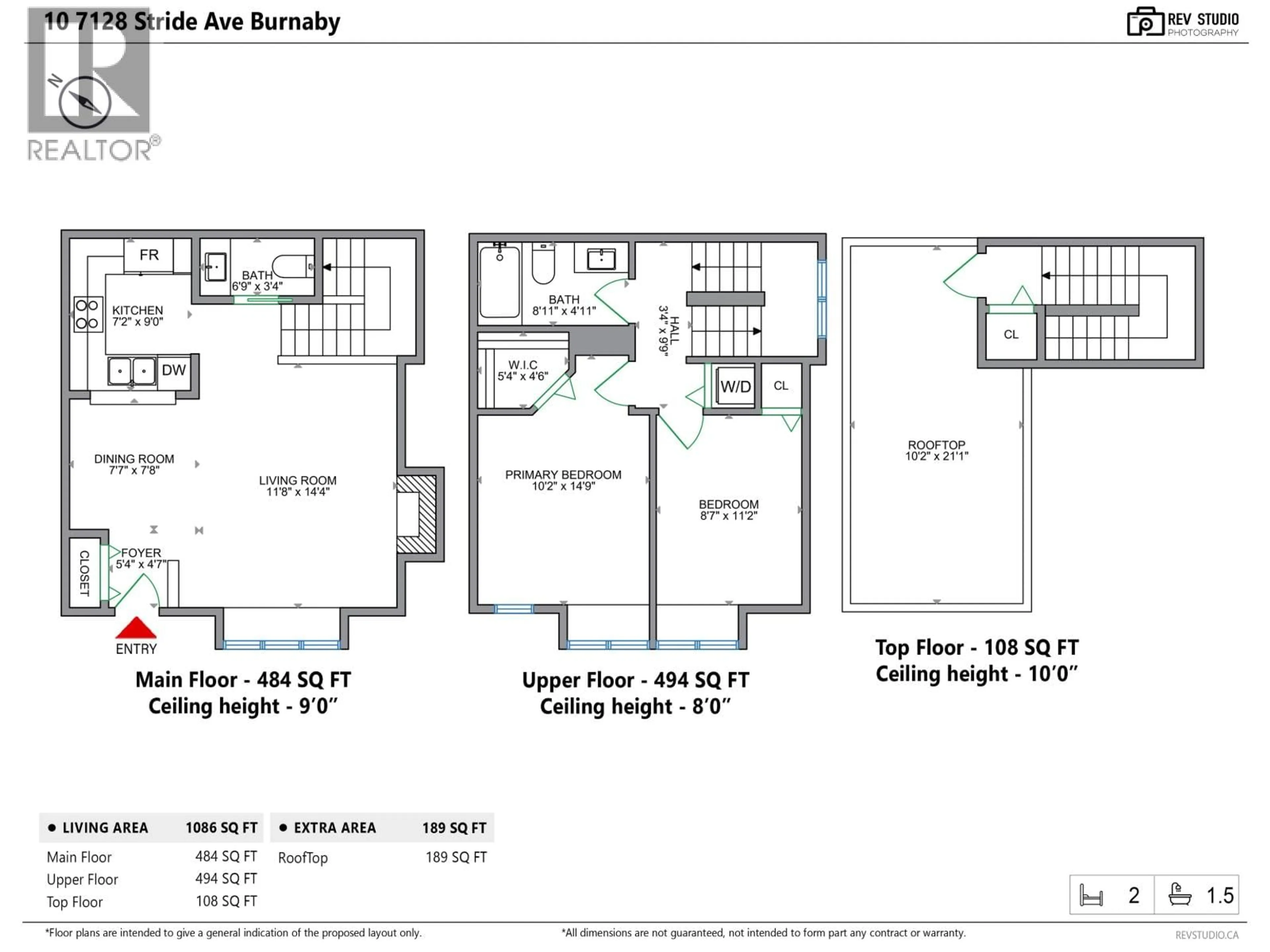 Floor plan for 10 - 7128 STRIDE AVENUE, Burnaby British Columbia V3N1T5
