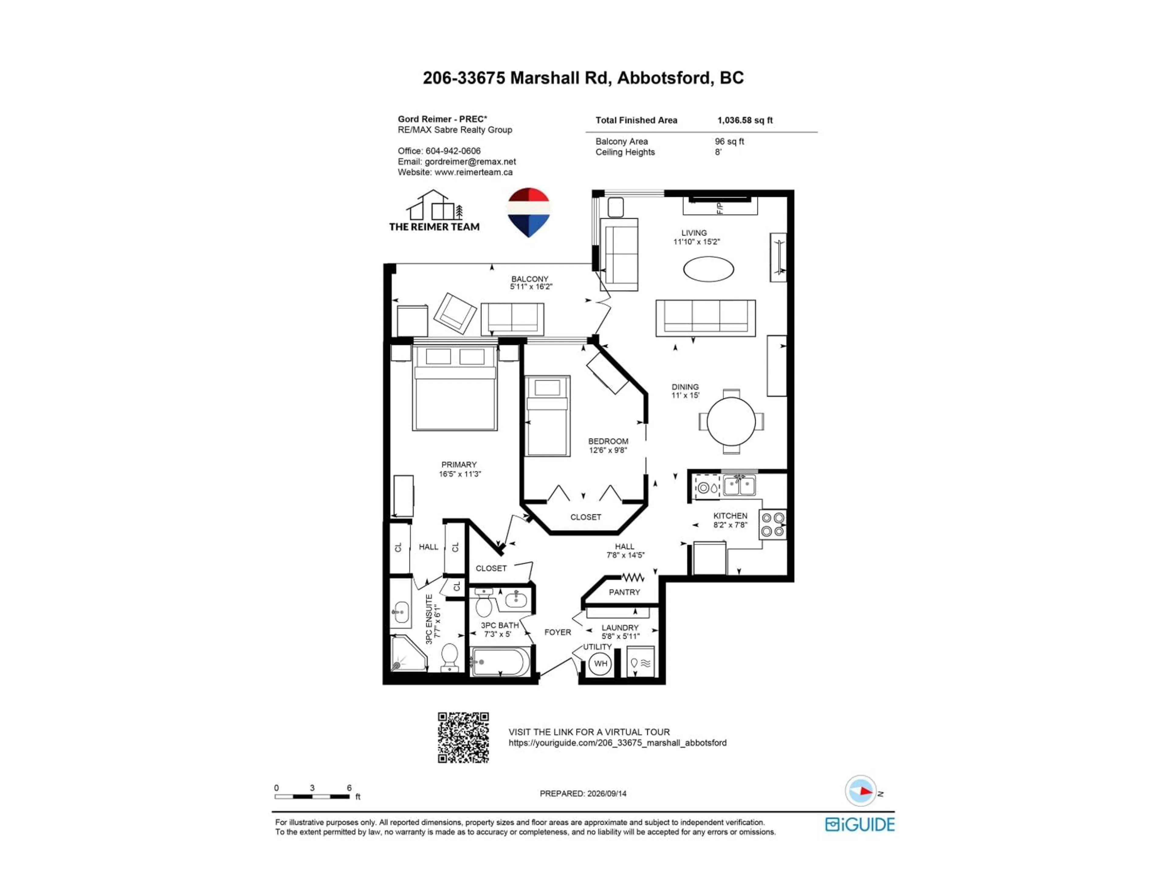 Floor plan for 206 - 33675 MARSHALL ROAD, Abbotsford British Columbia V2S1L4
