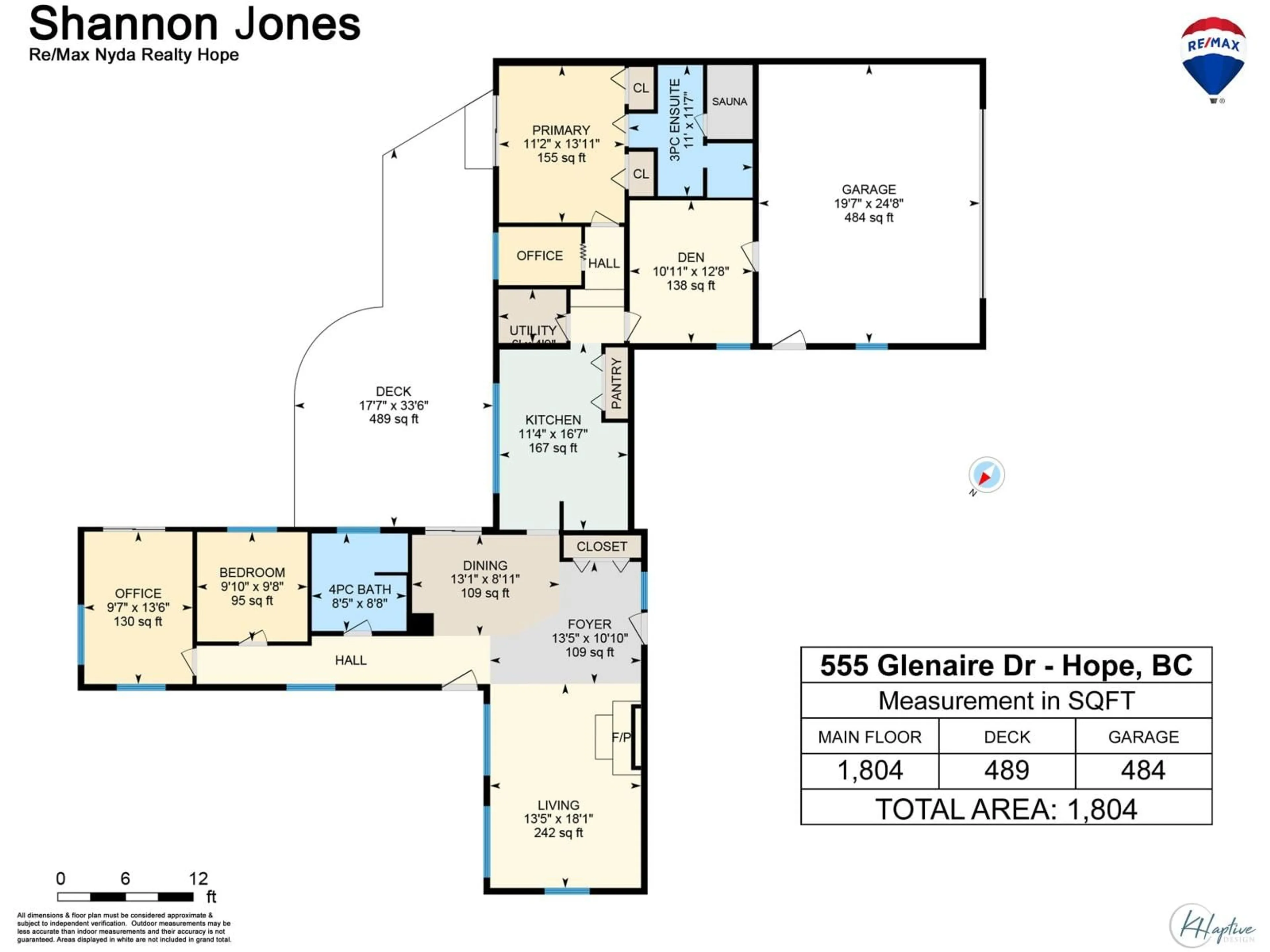Floor plan for 555 GLENAIRE DRIVE, Hope British Columbia V0X1L4