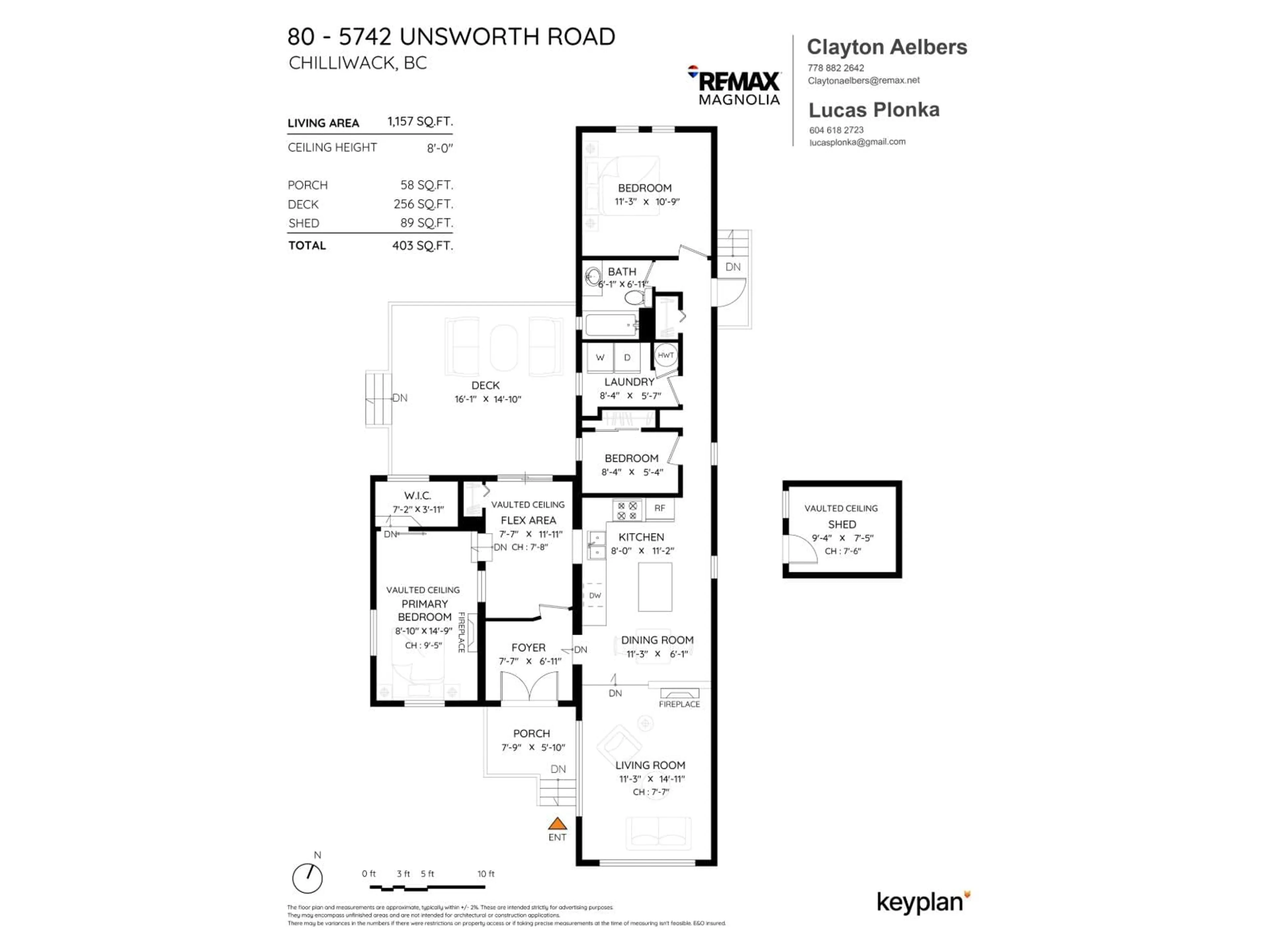 Floor plan for 80 - 5742 UNSWORTH ROAD, Chilliwack British Columbia V2R3A2