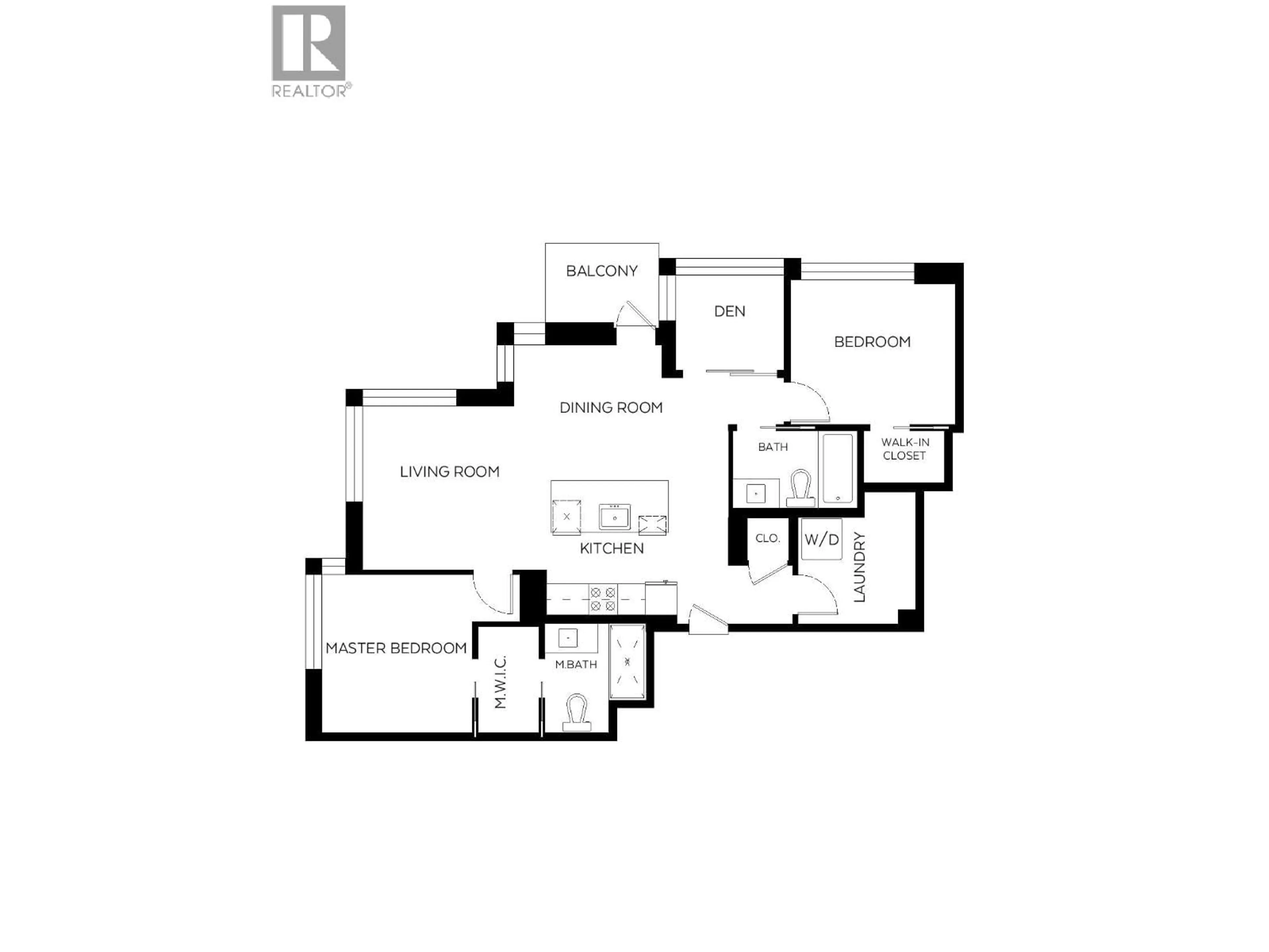 Floor plan for 1501 - 1308 HORNBY STREET, Vancouver British Columbia V6Z0C5