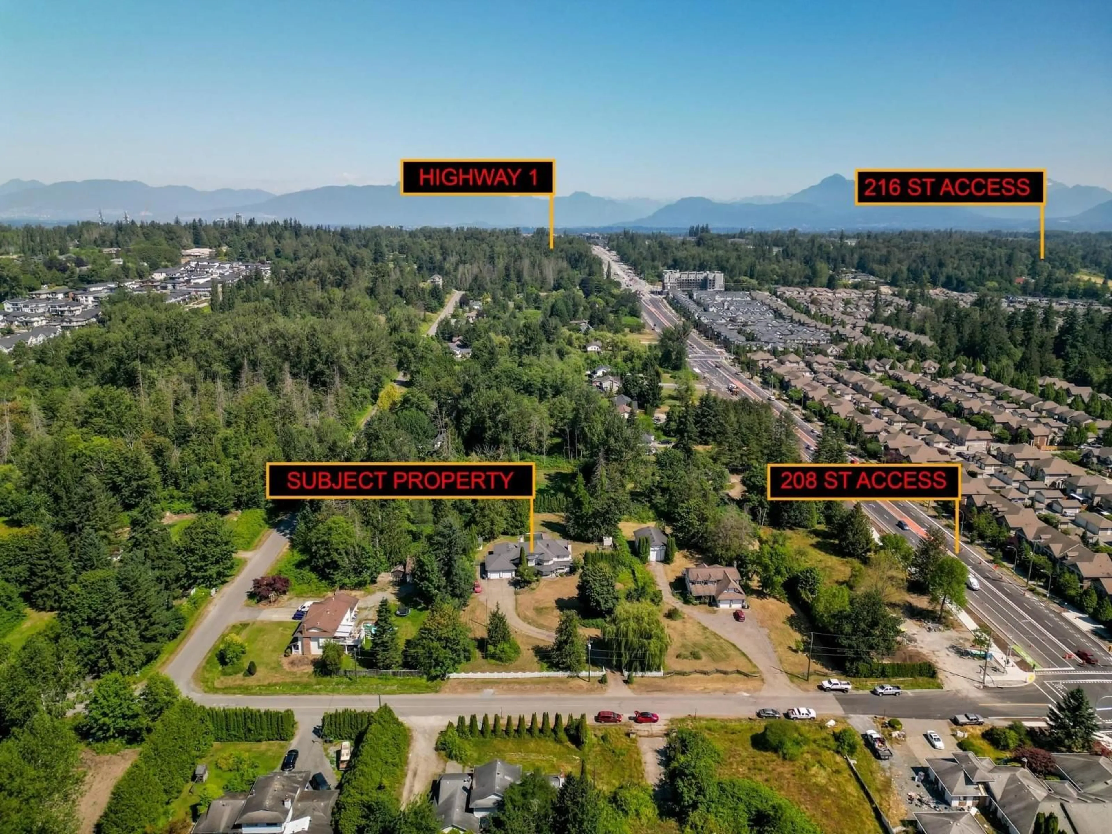 A pic from outside/outdoor area/front of a property/back of a property/a pic from drone, mountain view for 20745 68TH AVENUE, Langley British Columbia V2Y1R1