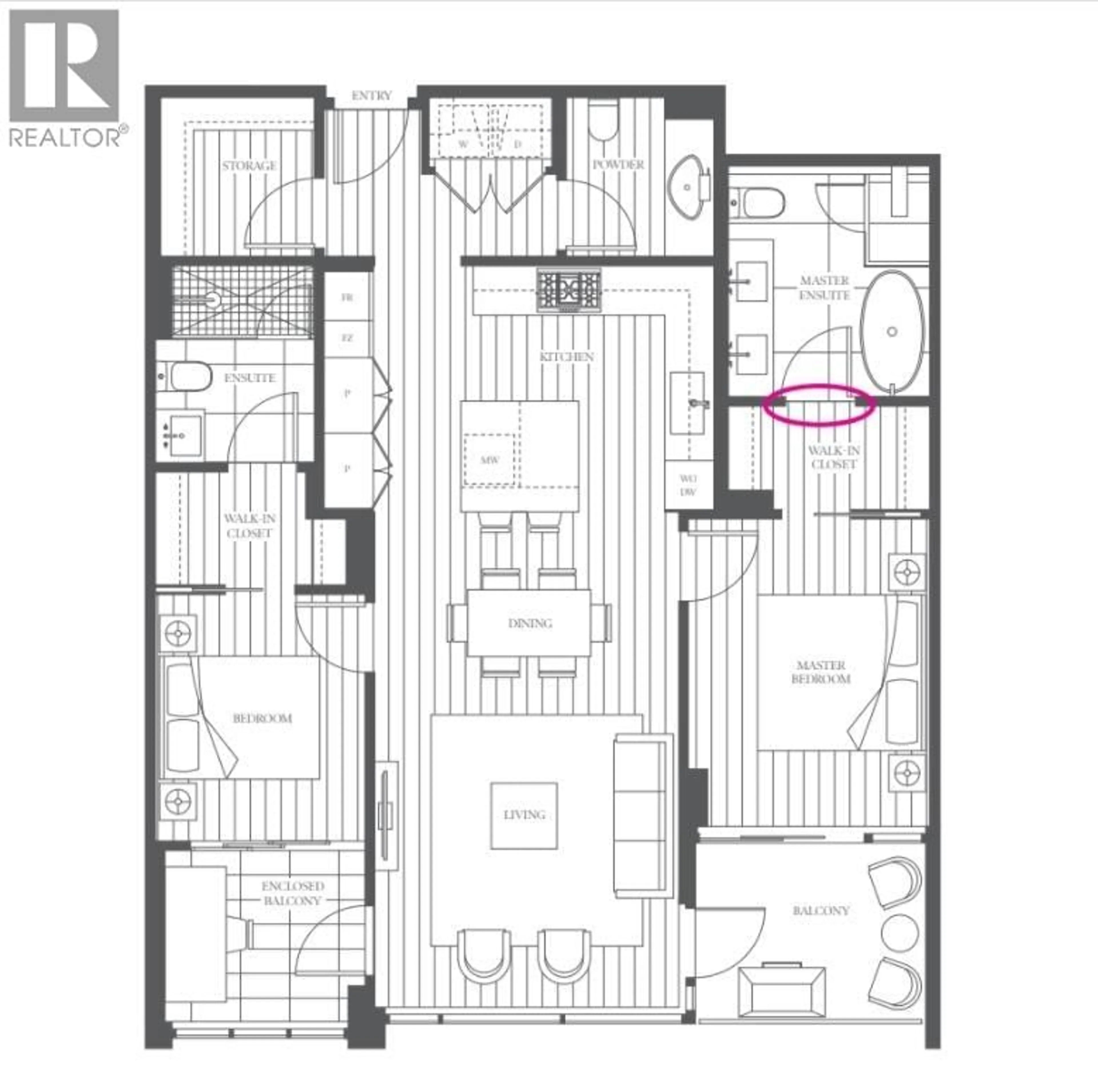 Floor plan for 308 - 3639 16TH AVENUE, Vancouver British Columbia V6R3C3
