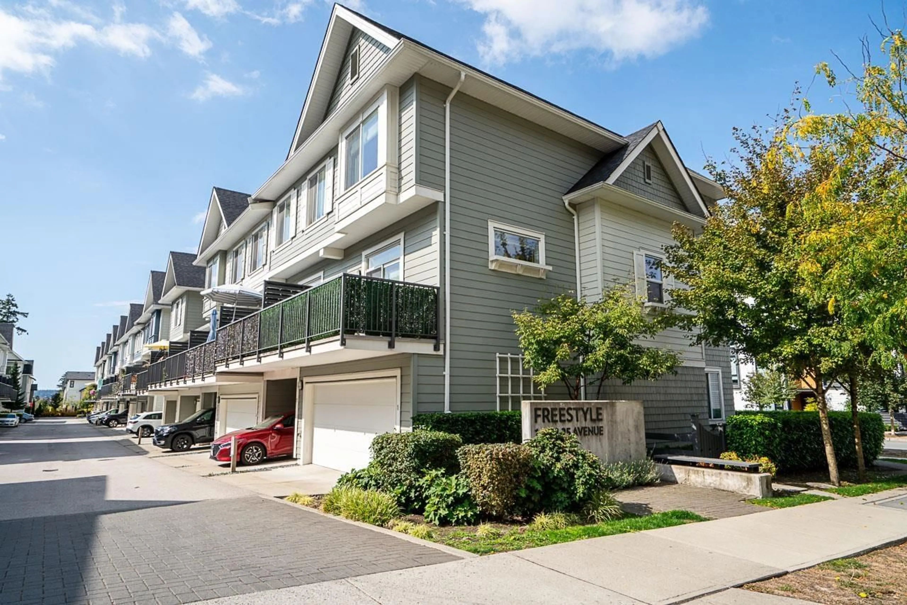 Home with vinyl exterior material, street for 73 - 16678 25 AVENUE, Surrey British Columbia V3Z0Z2