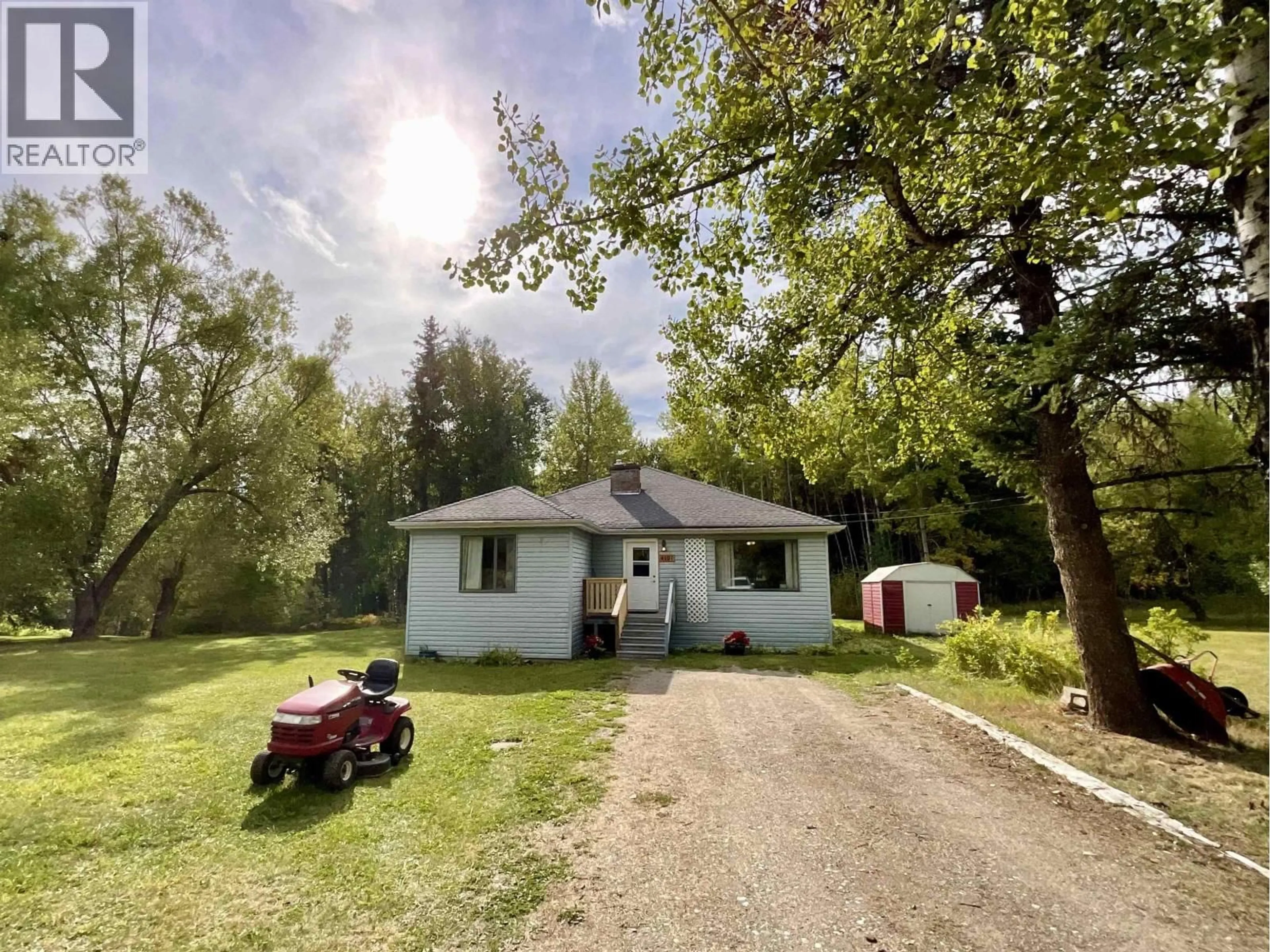 A pic from outside/outdoor area/front of a property/back of a property/a pic from drone, street for 4191 CROTTEAU ROAD, Quesnel British Columbia V2J6W7