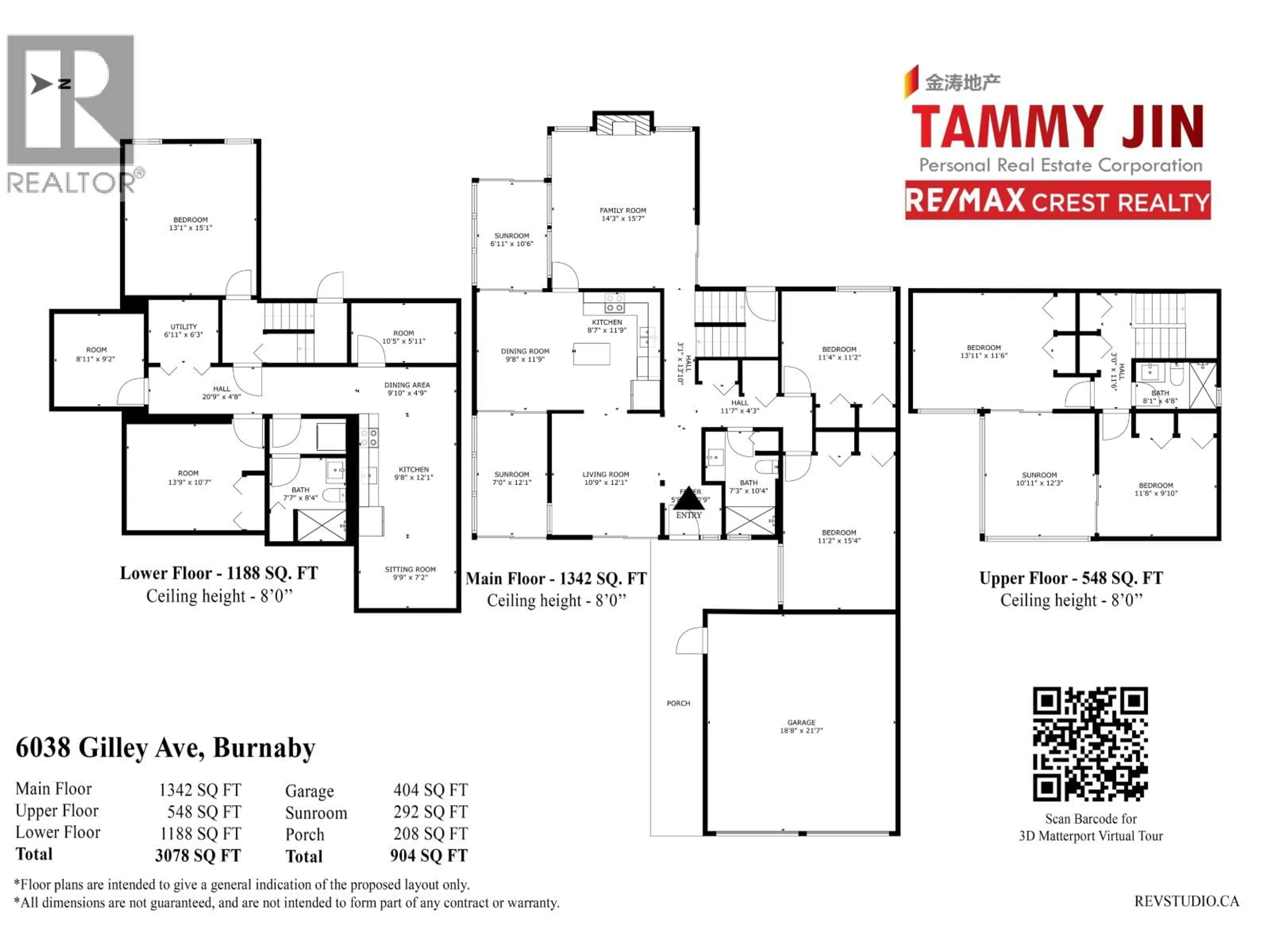 Floor plan for 6038 GILLEY AVENUE, Burnaby British Columbia V5H4B3