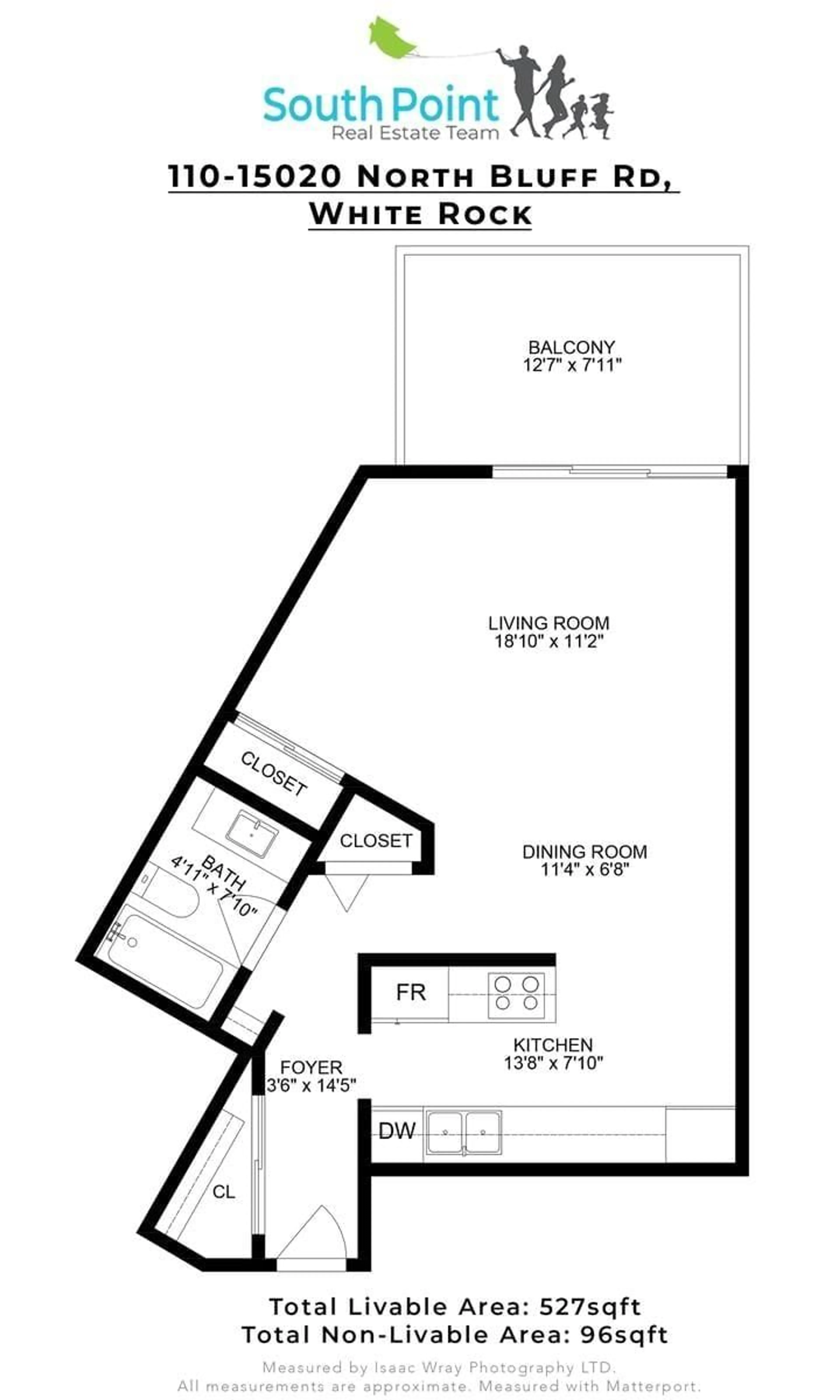Floor plan for 110 - 15020 NORTH BLUFF ROAD, White Rock British Columbia V4B5A4