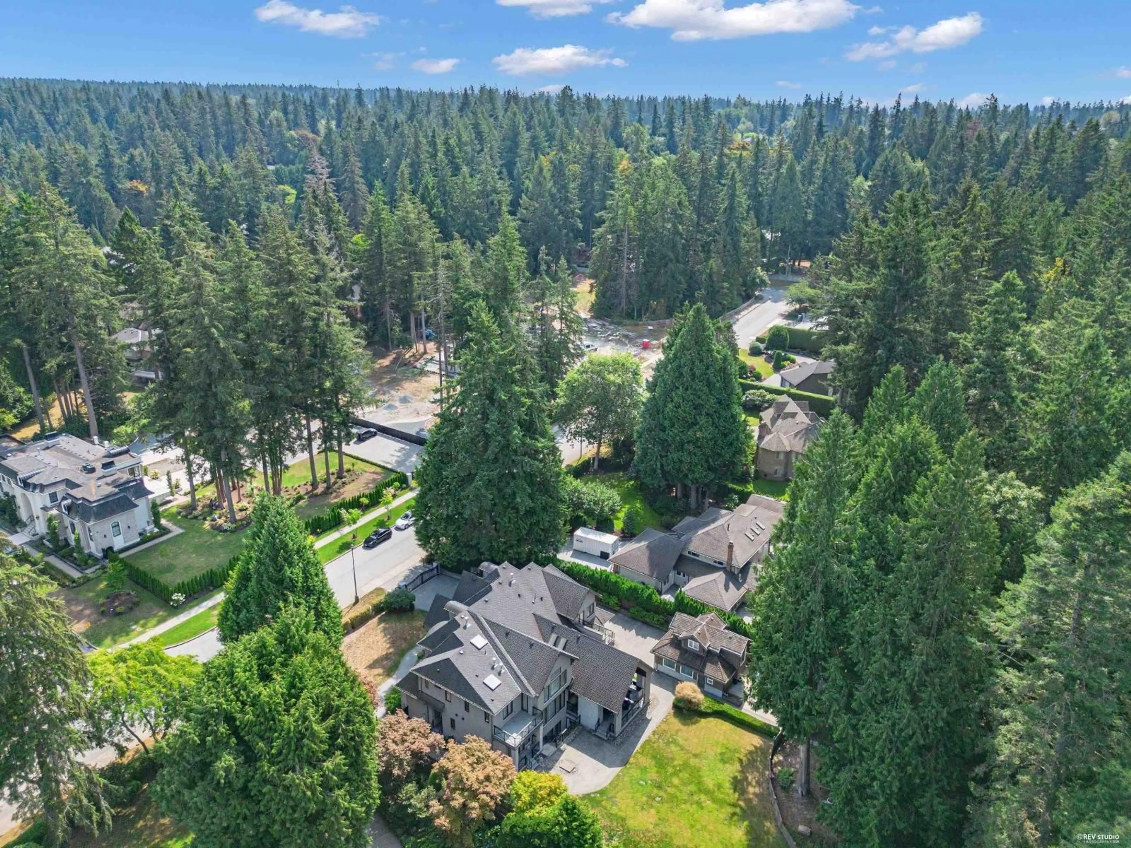 A pic from outside/outdoor area/front of a property/back of a property/a pic from drone, forest/trees view for 2891 138 STREET, Surrey British Columbia V4P1T6