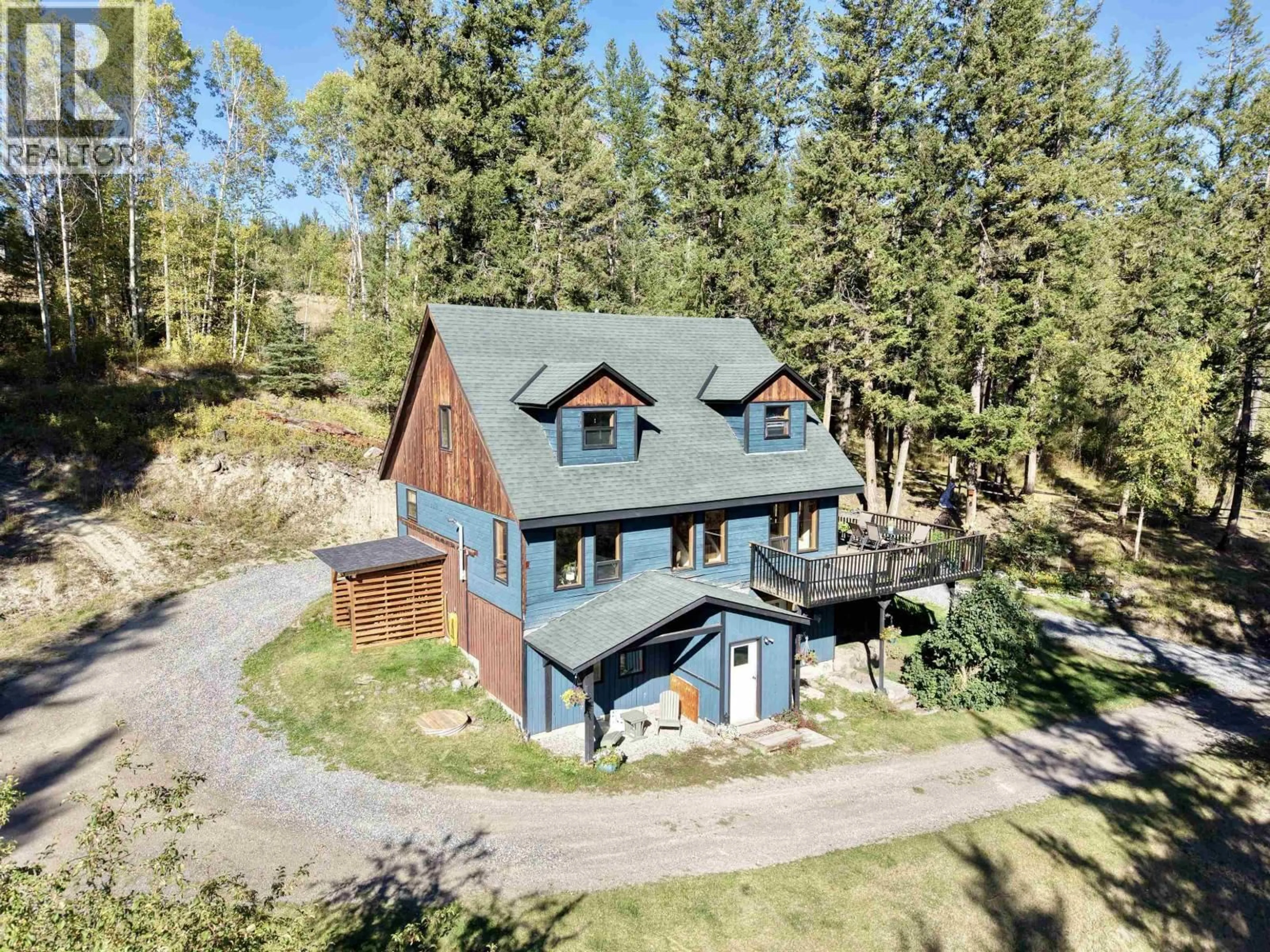 A pic from outside/outdoor area/front of a property/back of a property/a pic from drone, unknown for 7220 SUMMIT ROAD, Canim Lake British Columbia V0K1J0