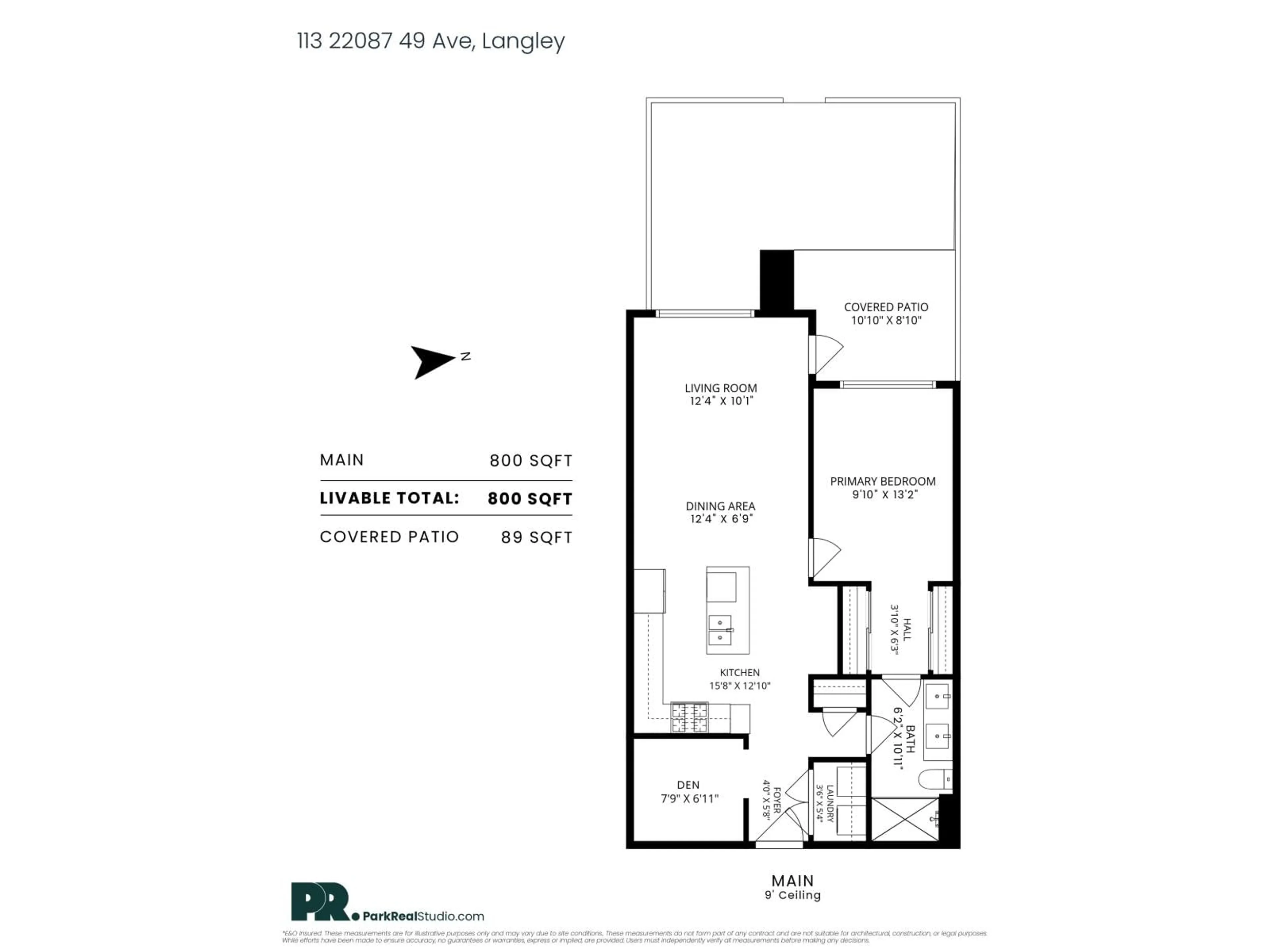 Floor plan for 113 - 22087 49 AVENUE, Langley British Columbia V3A0K4