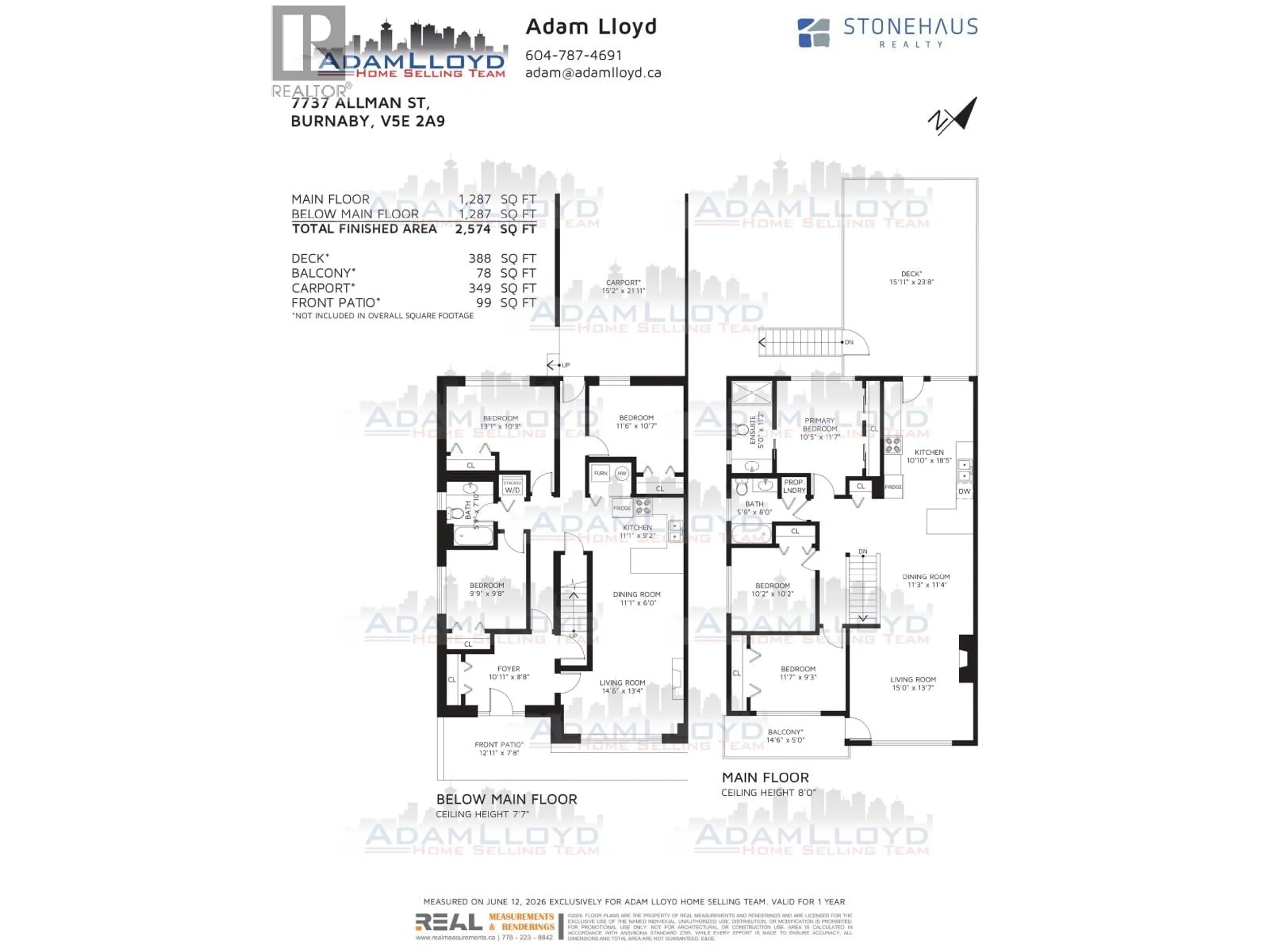 Floor plan for 7737 ALLMAN STREET, Burnaby British Columbia V5E2A9
