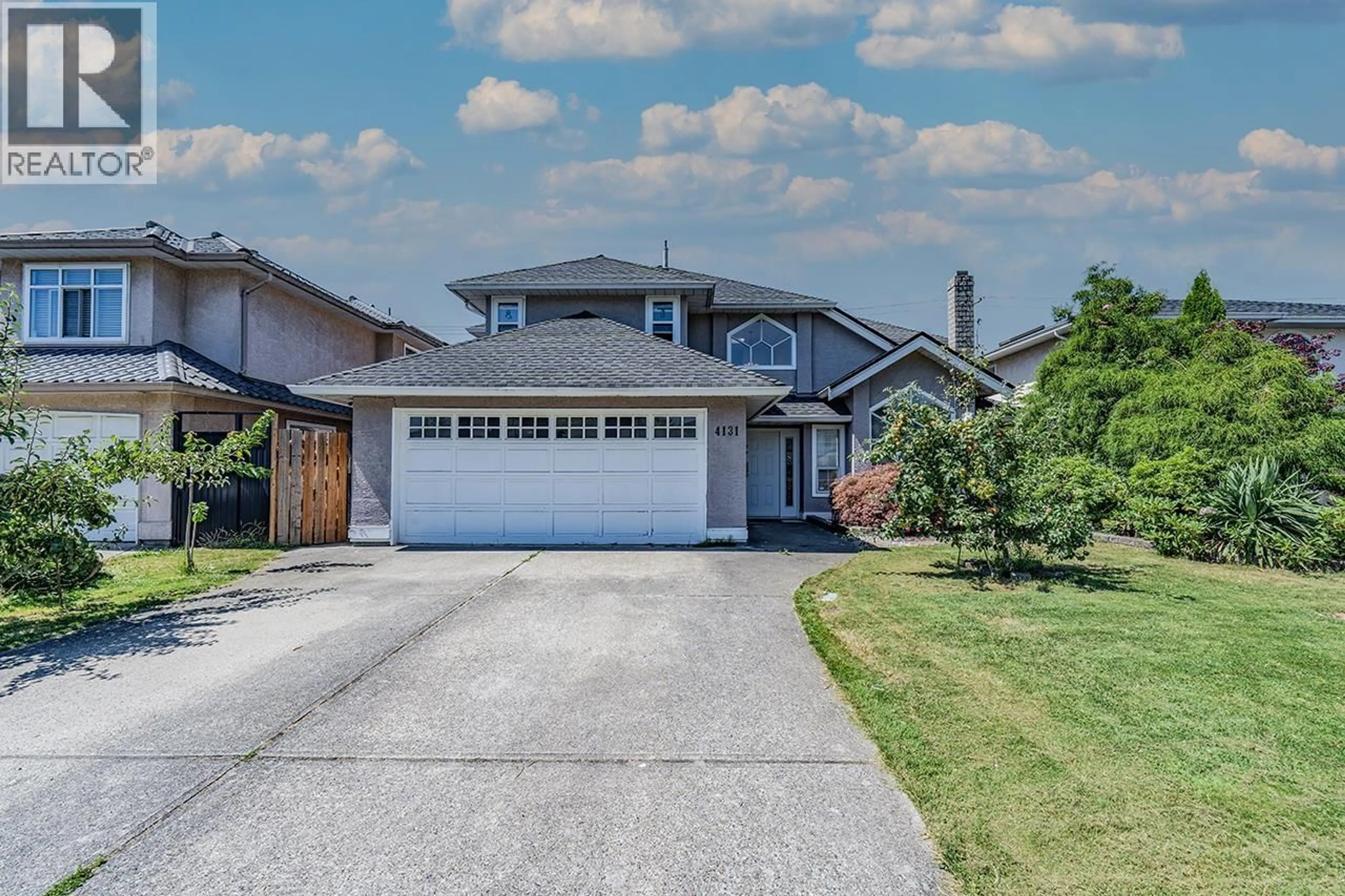 Home with vinyl exterior material, street for 4131 FISHER DRIVE, Richmond British Columbia V6X3S4