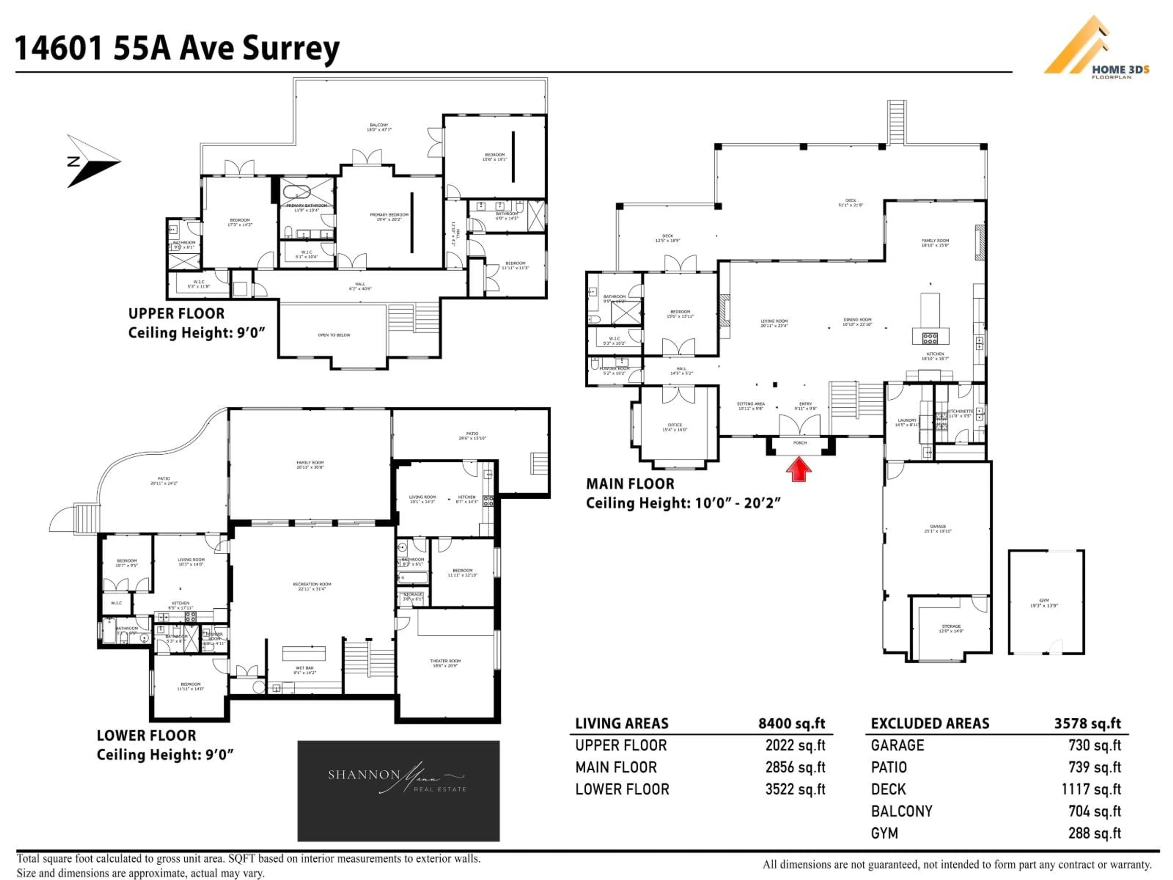Floor plan for 14601 55 A AVENUE, Surrey British Columbia V3S1B3