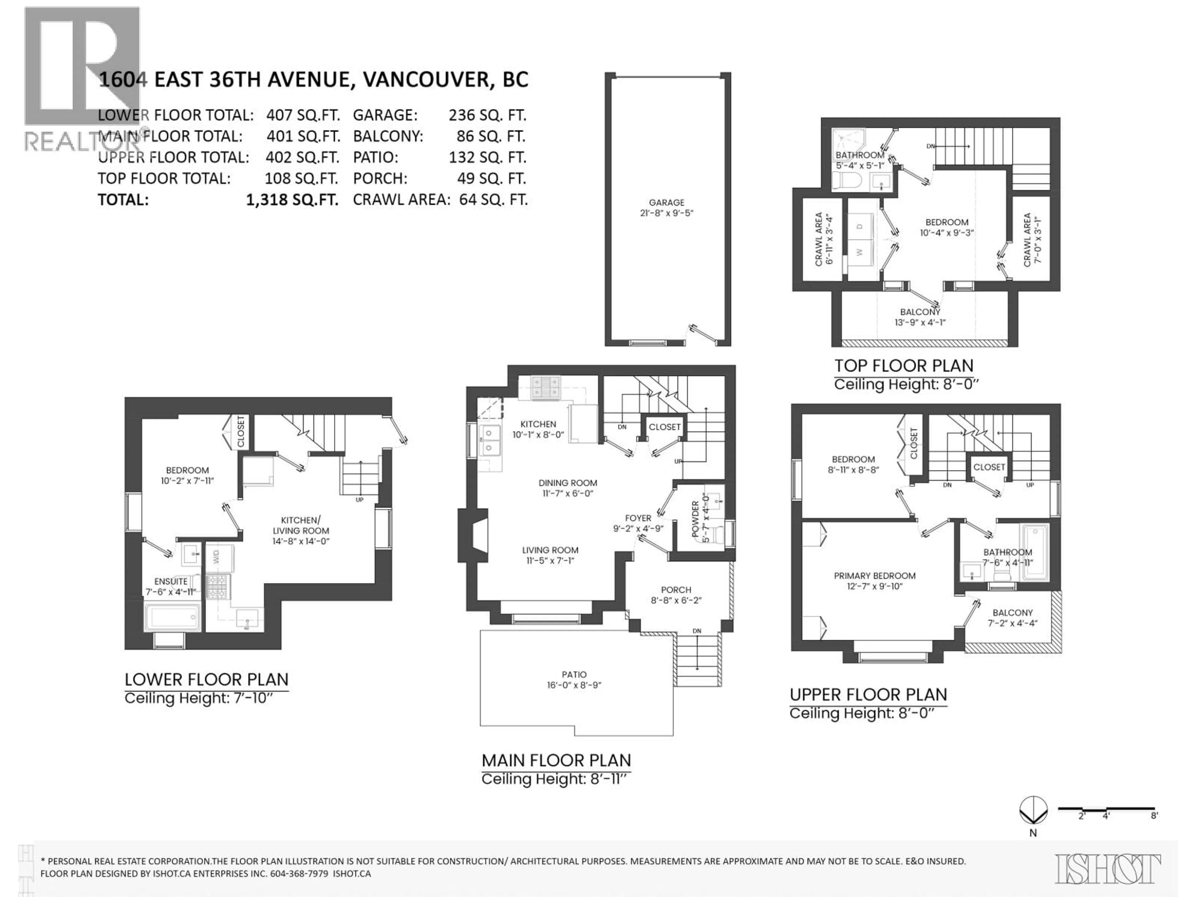 Floor plan for 1604 36TH AVENUE, Vancouver British Columbia V5P1C4