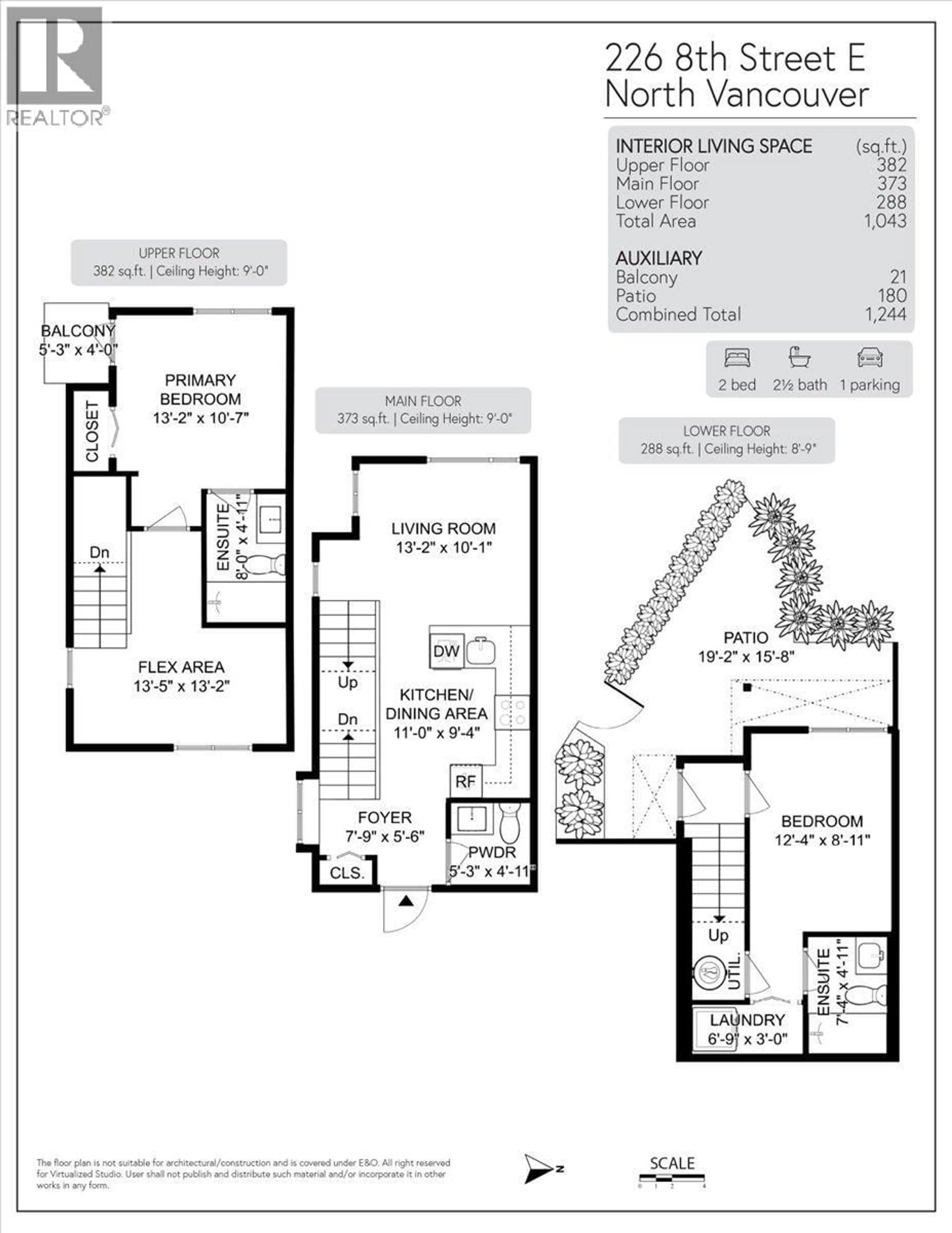 Floor plan for 226 8TH STREET, North Vancouver British Columbia V7L1Z1