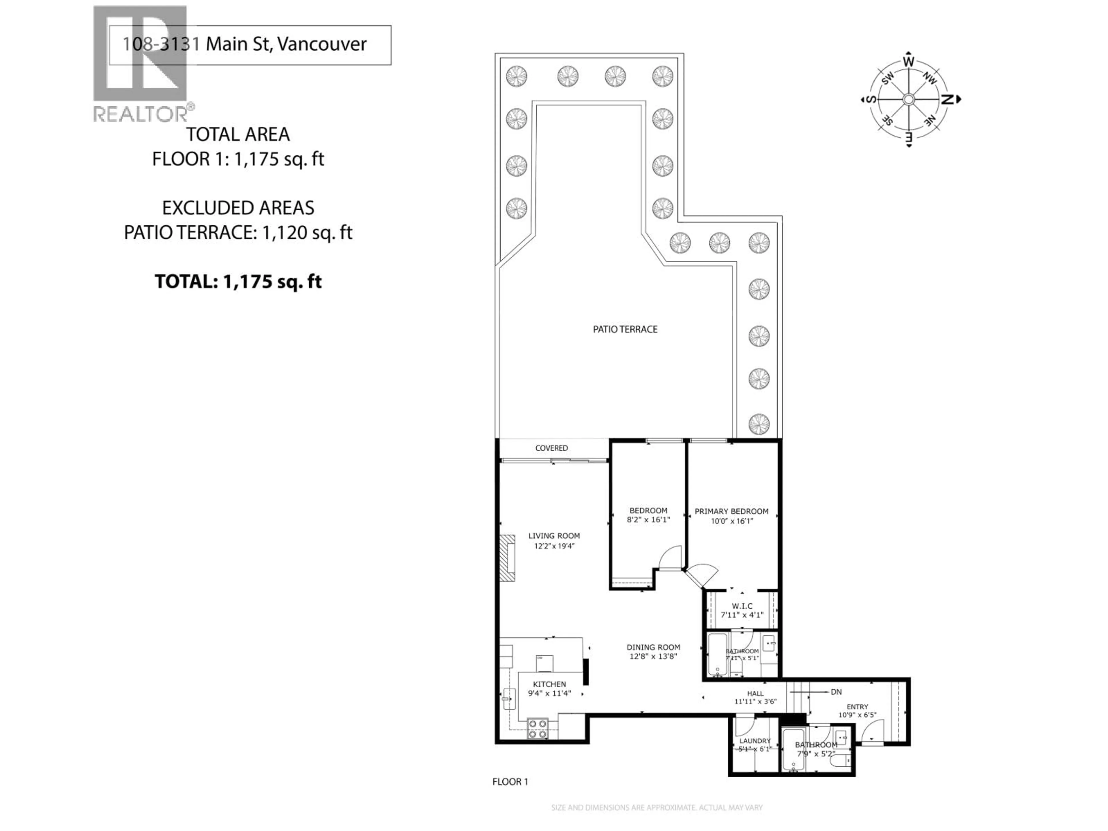 Floor plan for 108 - 3131 MAIN STREET, Vancouver British Columbia V5T3G8