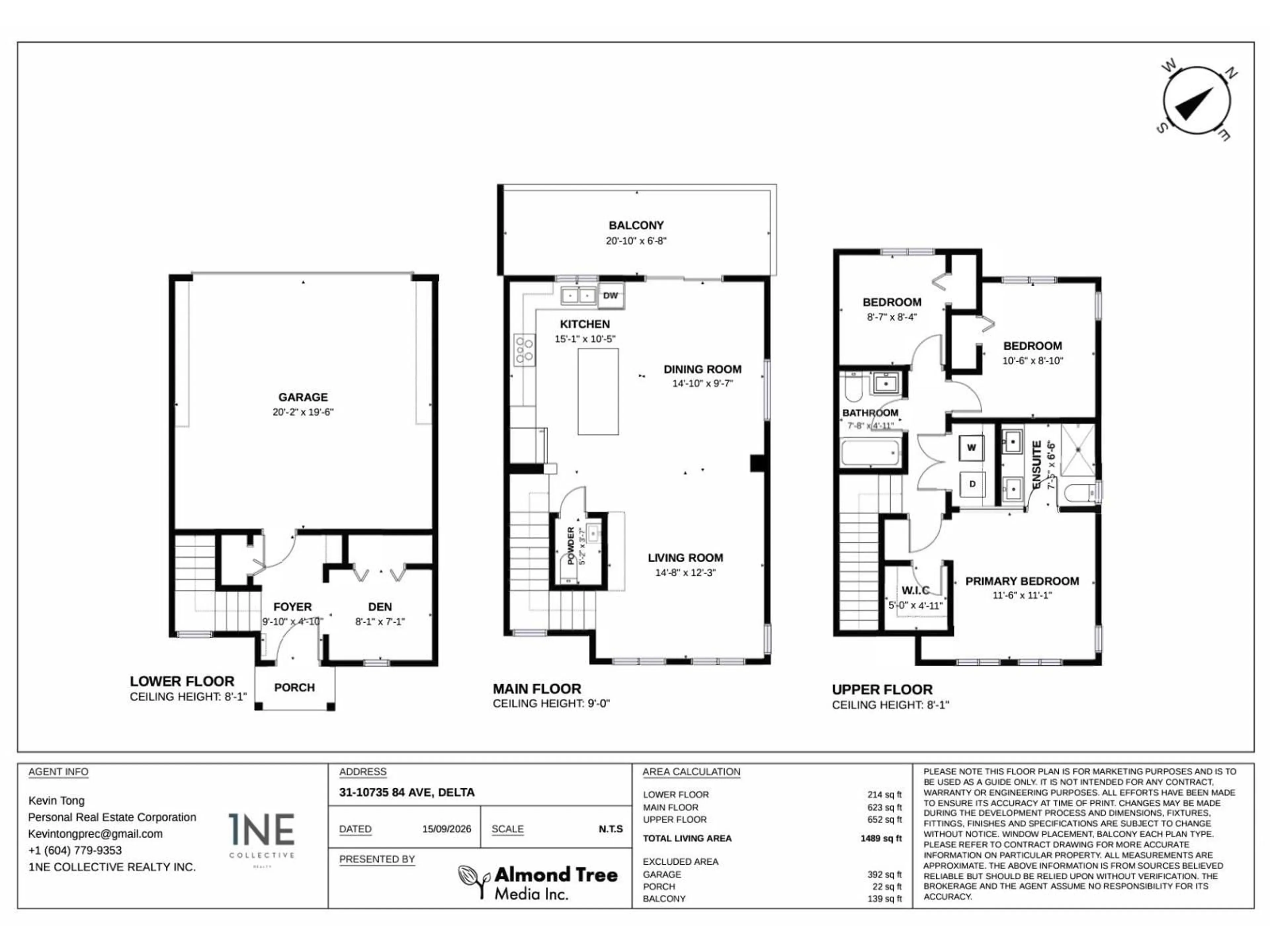 Floor plan for 31 - 10735 84 AVENUE, Delta British Columbia V4C0C7