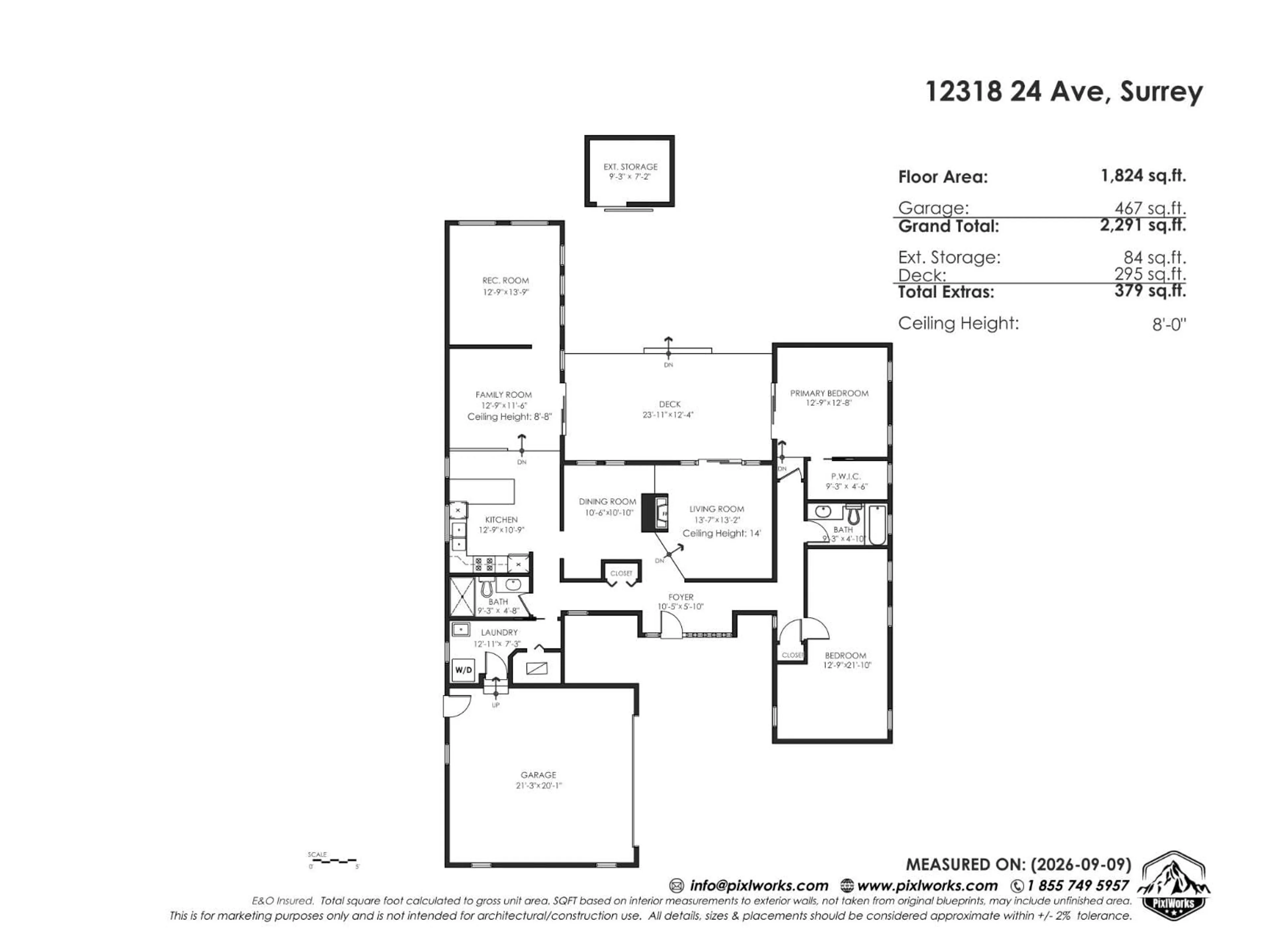Floor plan for 12318 24 AVENUE, Surrey British Columbia V4A5P4