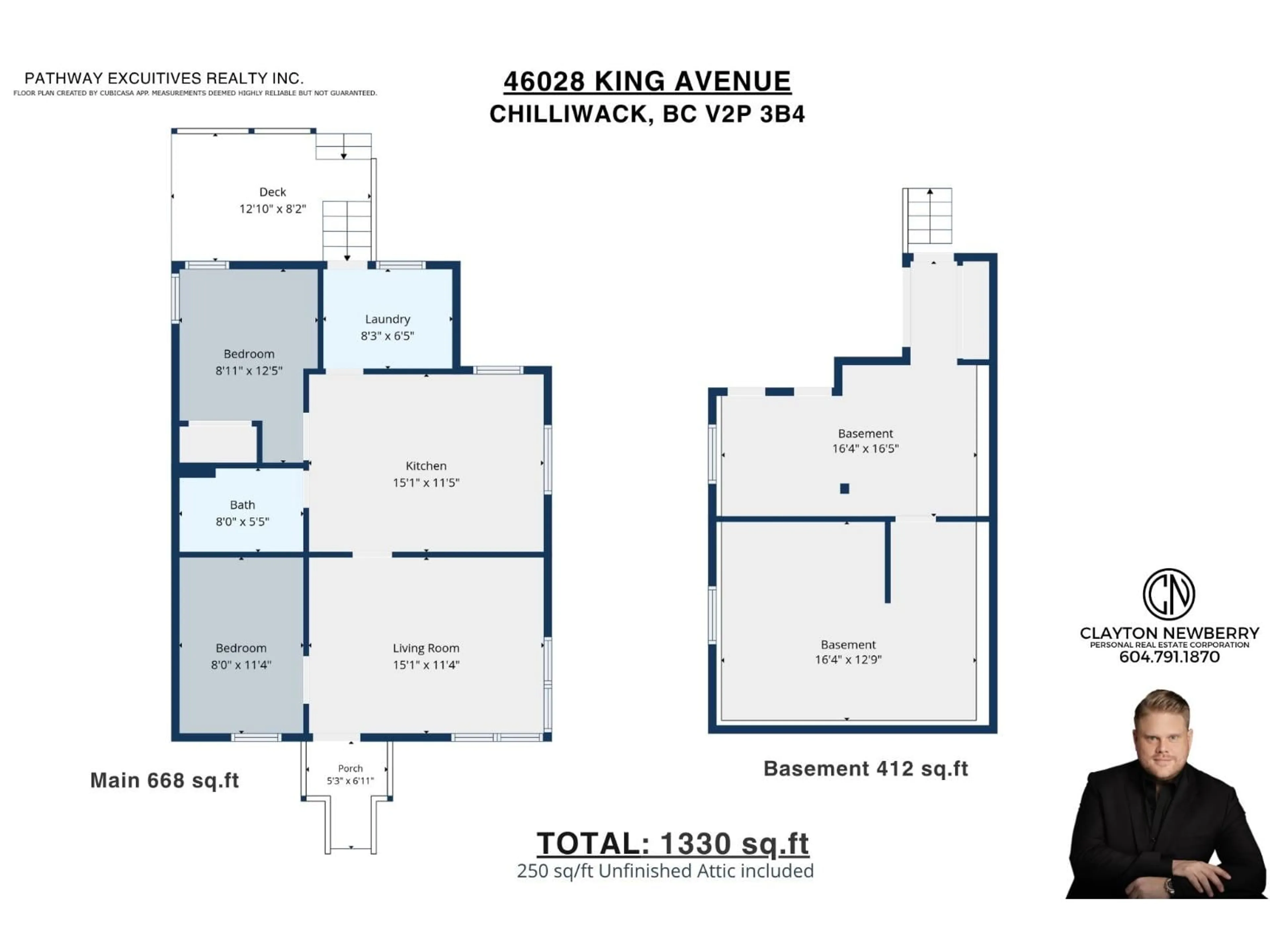 Floor plan for 46028 KING AVENUE, Chilliwack British Columbia V2P3B4