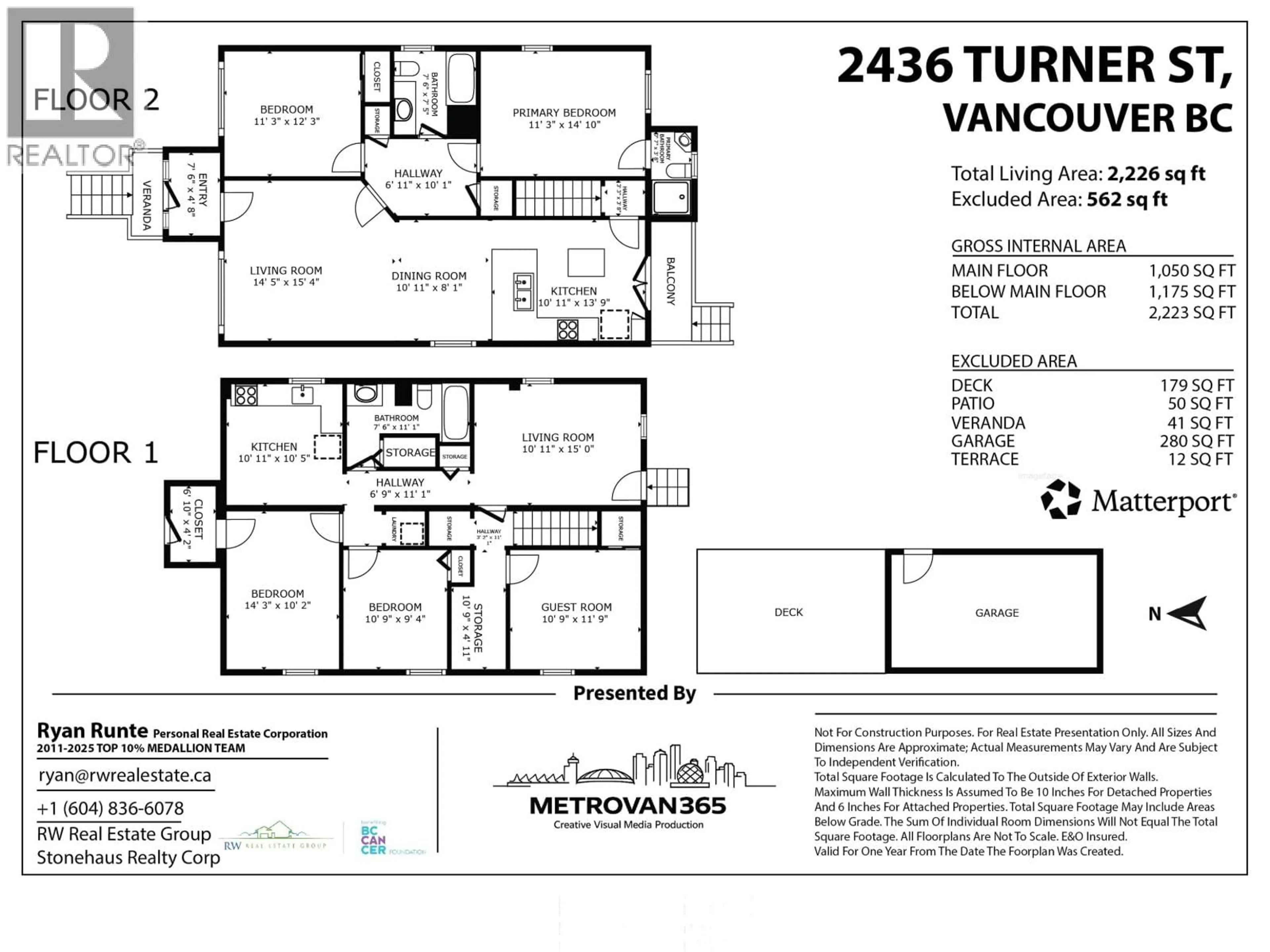 Floor plan for 2436 TURNER STREET, Vancouver British Columbia V5K2E6