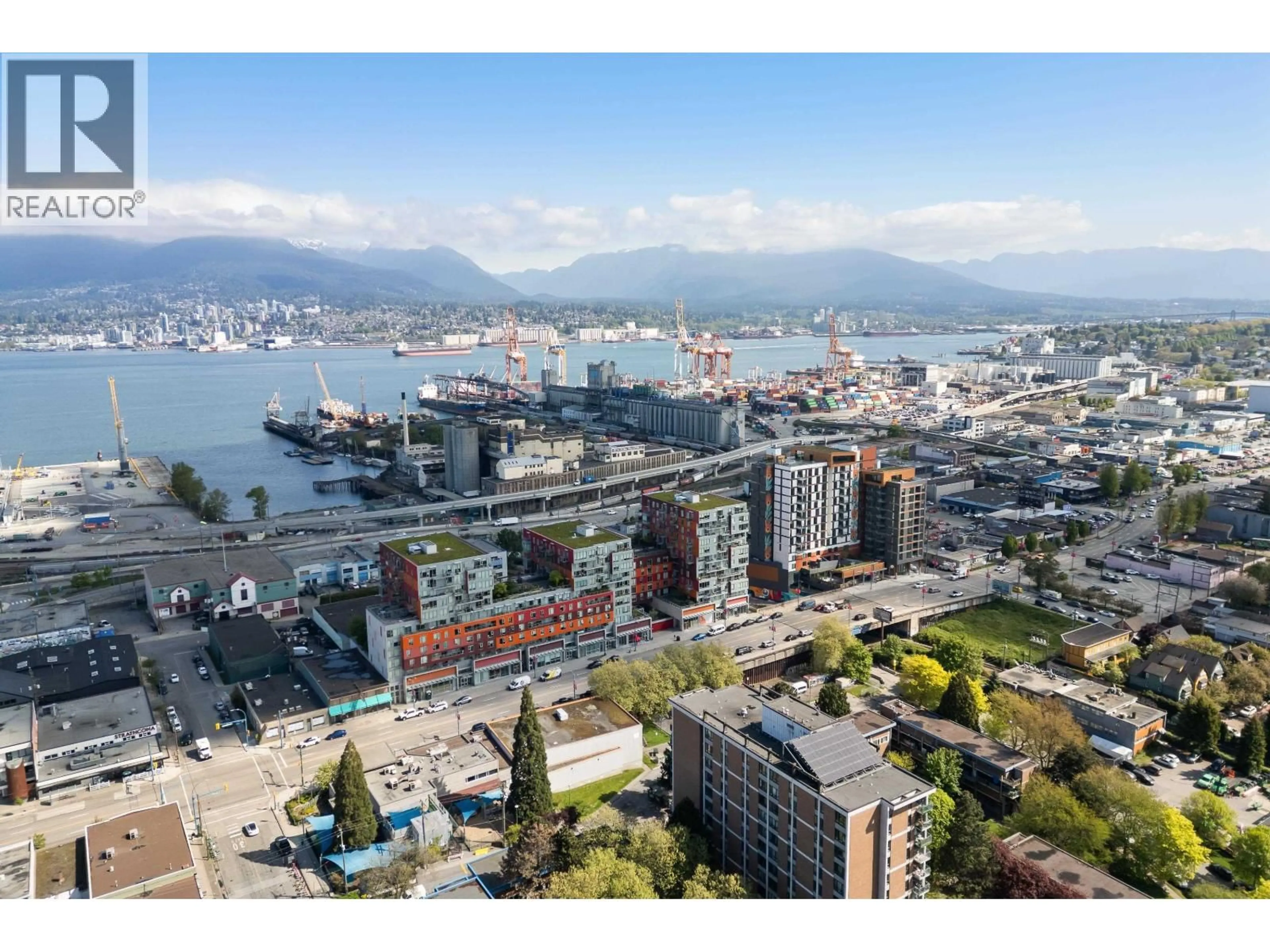 A pic from outside/outdoor area/front of a property/back of a property/a pic from drone, water/lake/river/ocean view for 909 - 955 HASTINGS STREET, Vancouver British Columbia V6A0G8