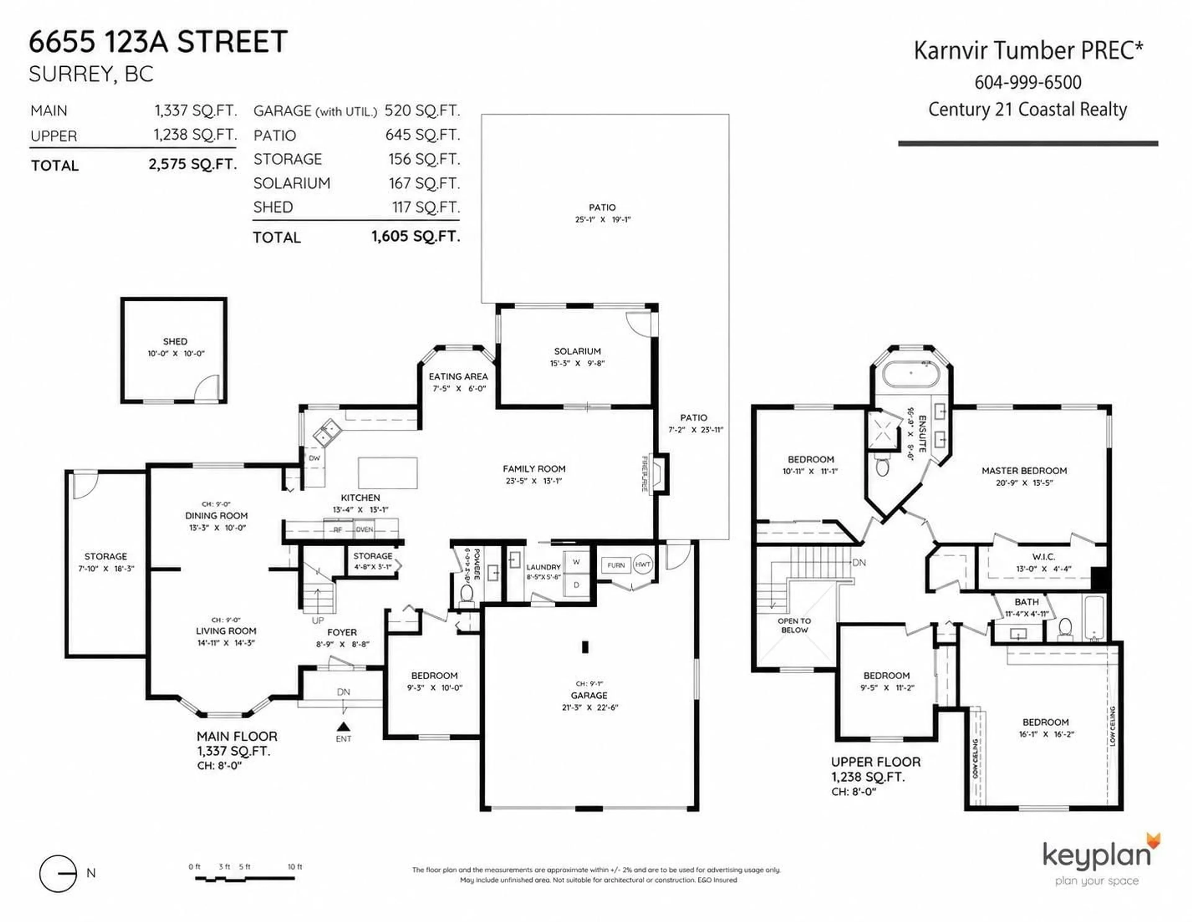Floor plan for 6655 123A STREET, Surrey British Columbia V3W0Z1