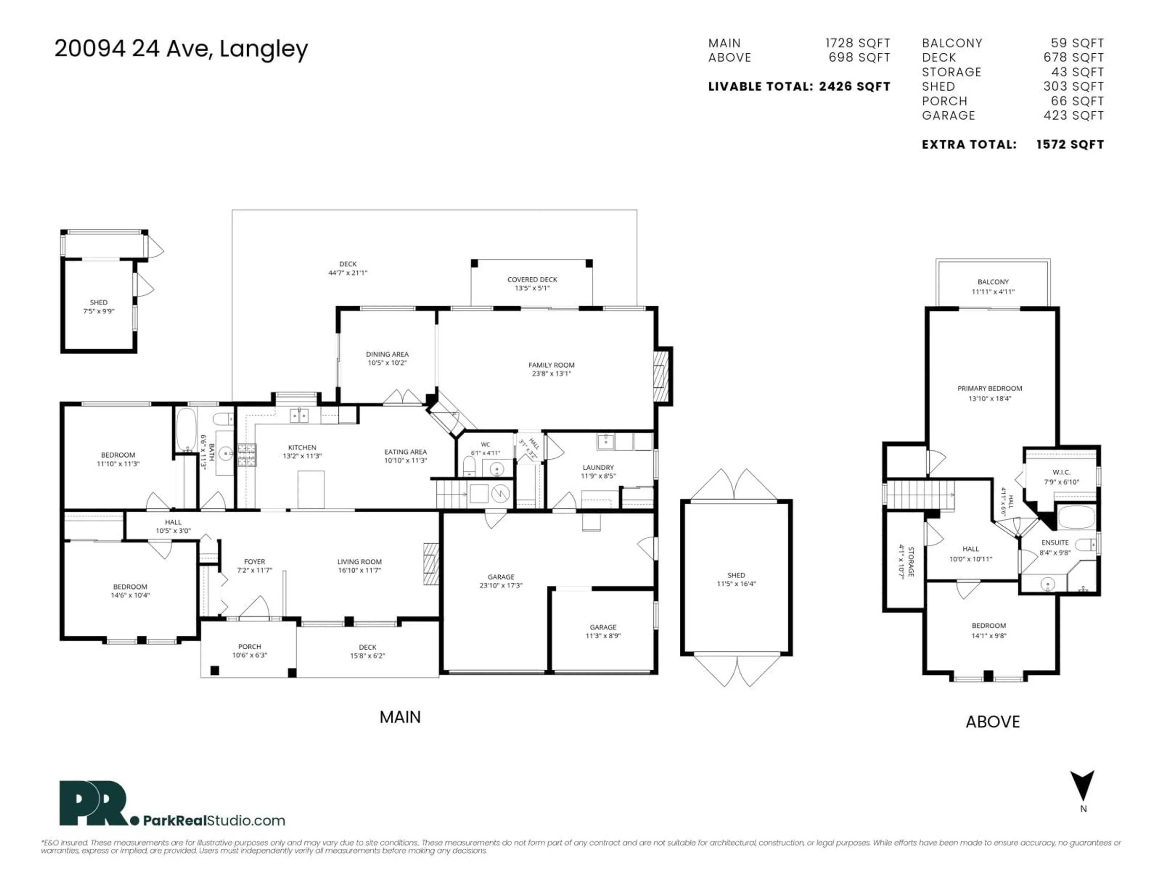 Floor plan for 20094 24 AVENUE, Langley British Columbia V2Z1Z7