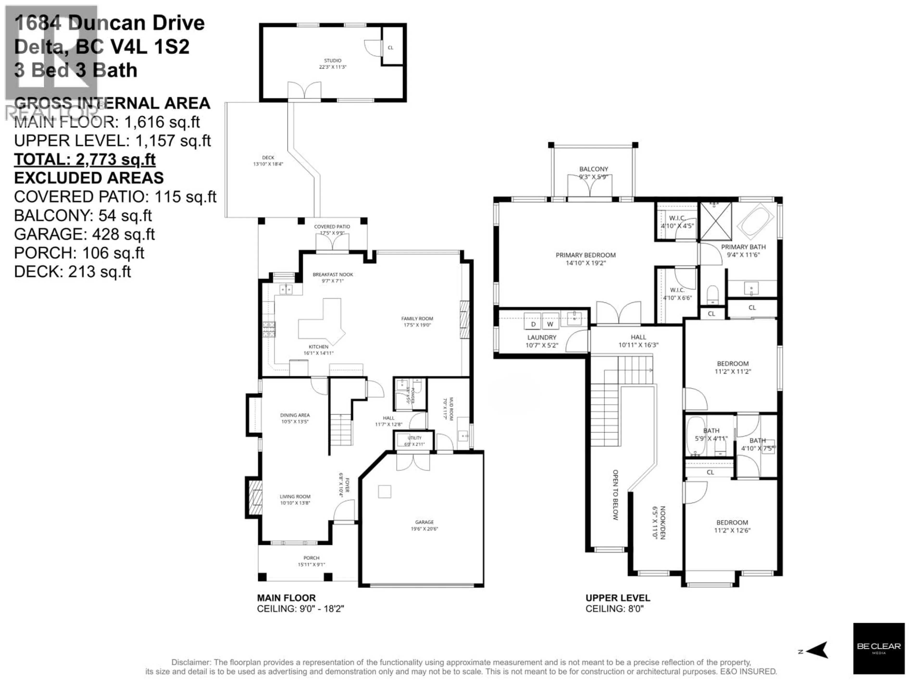 Floor plan for 1684 DUNCAN DRIVE, Delta British Columbia V4L1S2