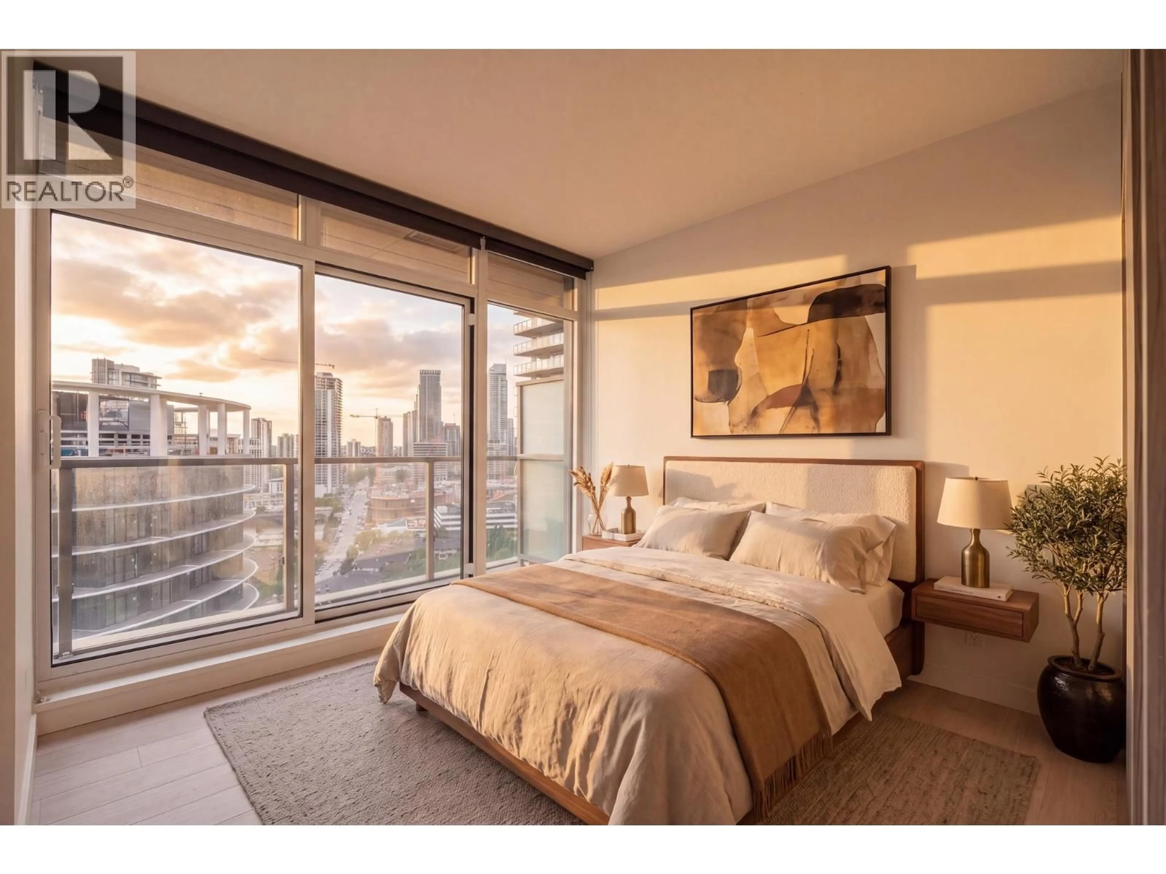 Bedroom with bed, unknown for 1702 - 4890 LOUGHEED HIGHWAY, Burnaby British Columbia V5C0N2