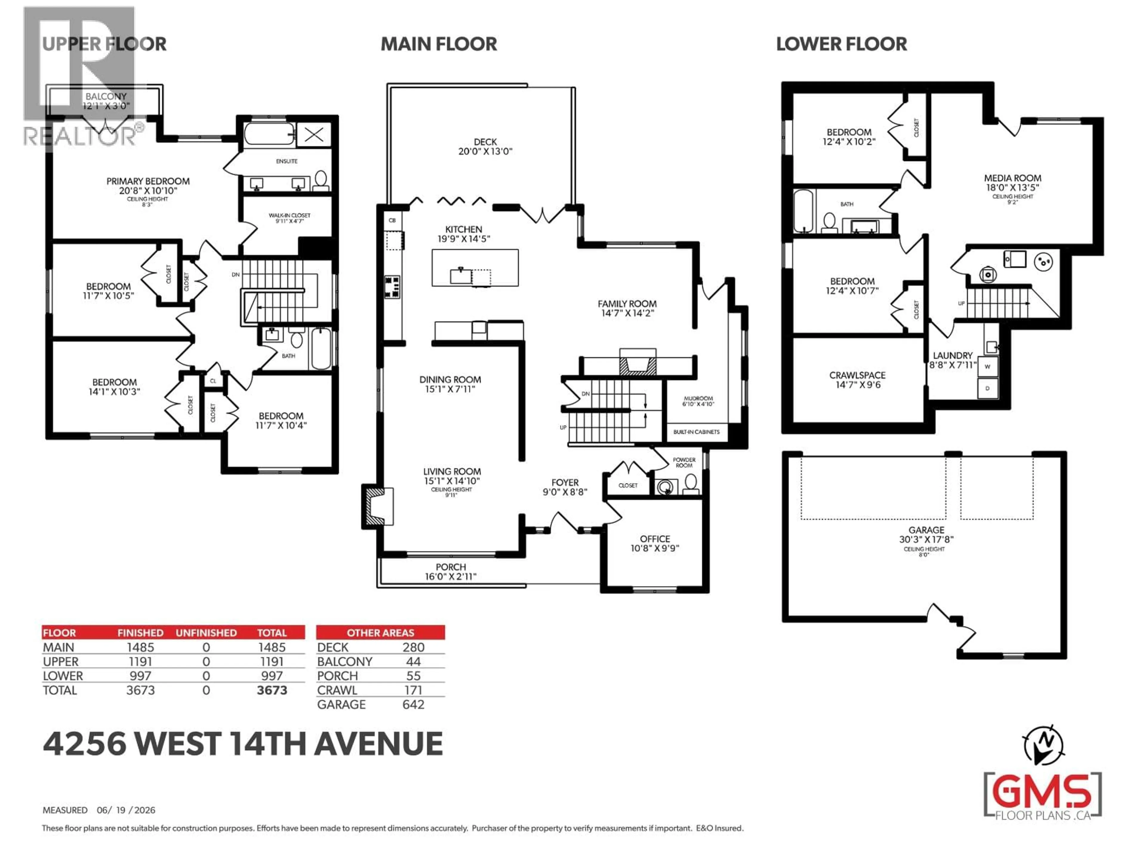 Floor plan for 4256 14TH AVENUE, Vancouver British Columbia V6R2X8