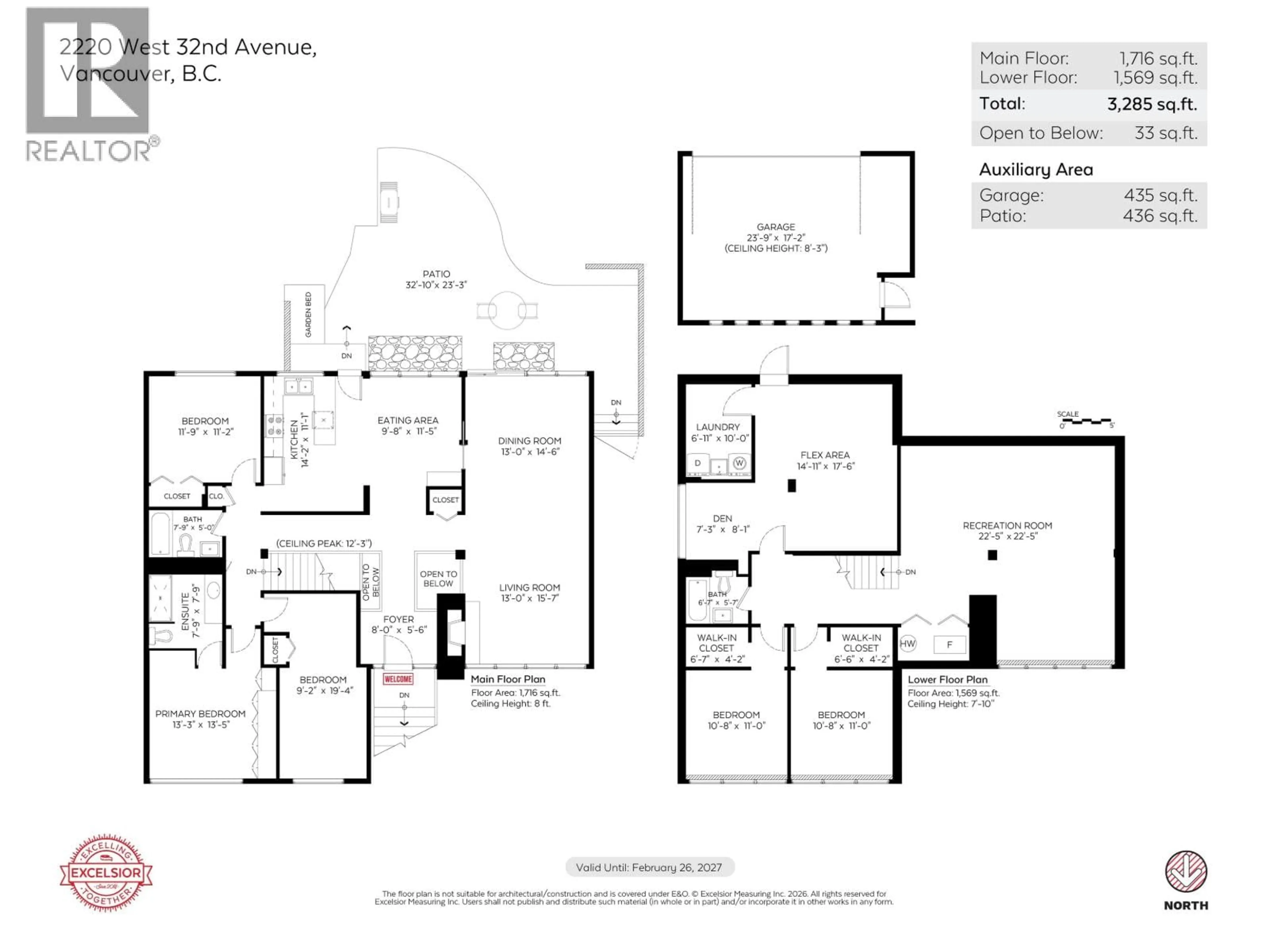 Floor plan for 2220 32ND AVENUE, Vancouver British Columbia V6L2B2
