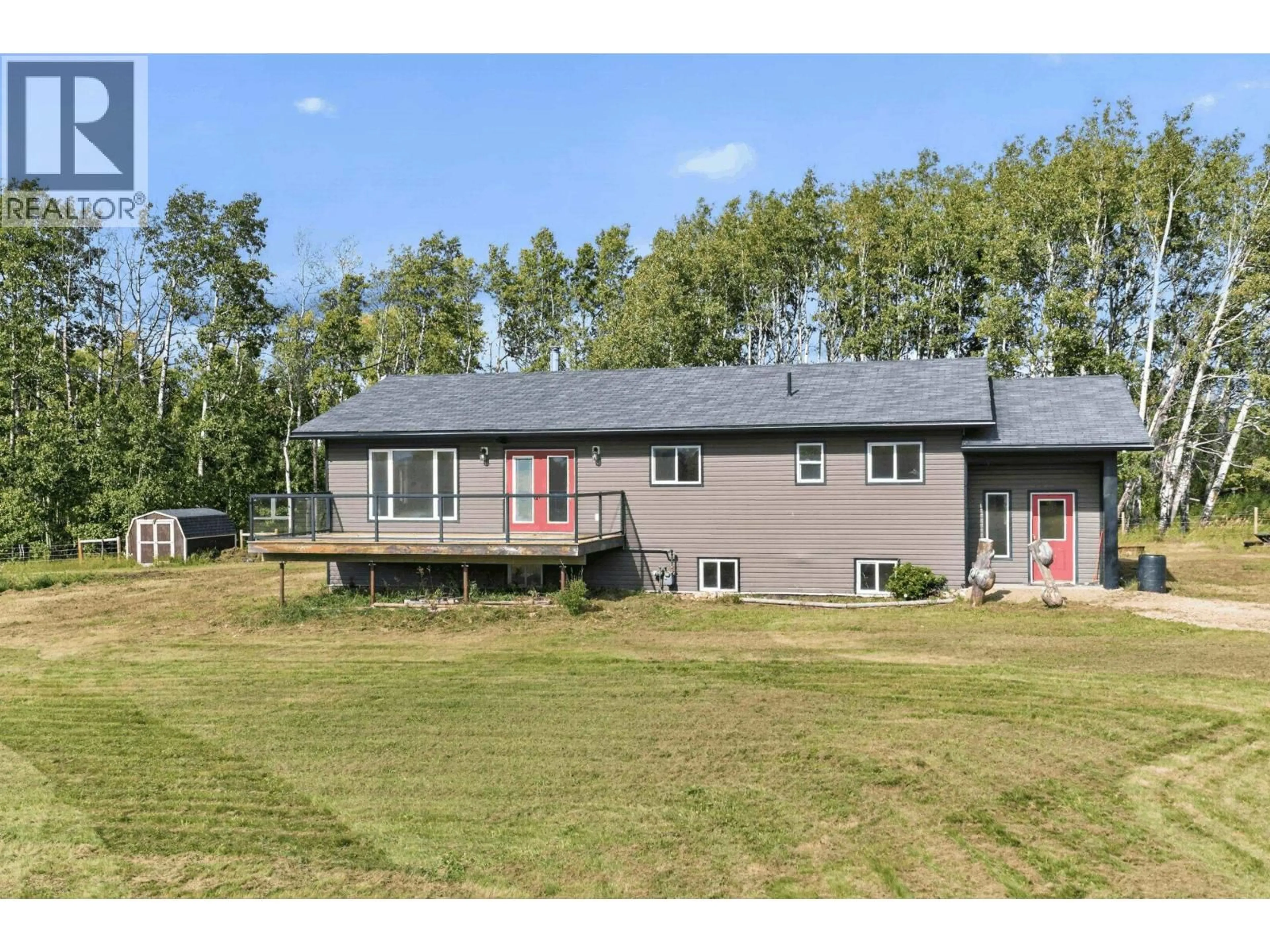 A pic from outside/outdoor area/front of a property/back of a property/a pic from drone, water/lake/river/ocean view for 16107 PRESPATOU ROAD, Fort St. John British Columbia V0C2S0