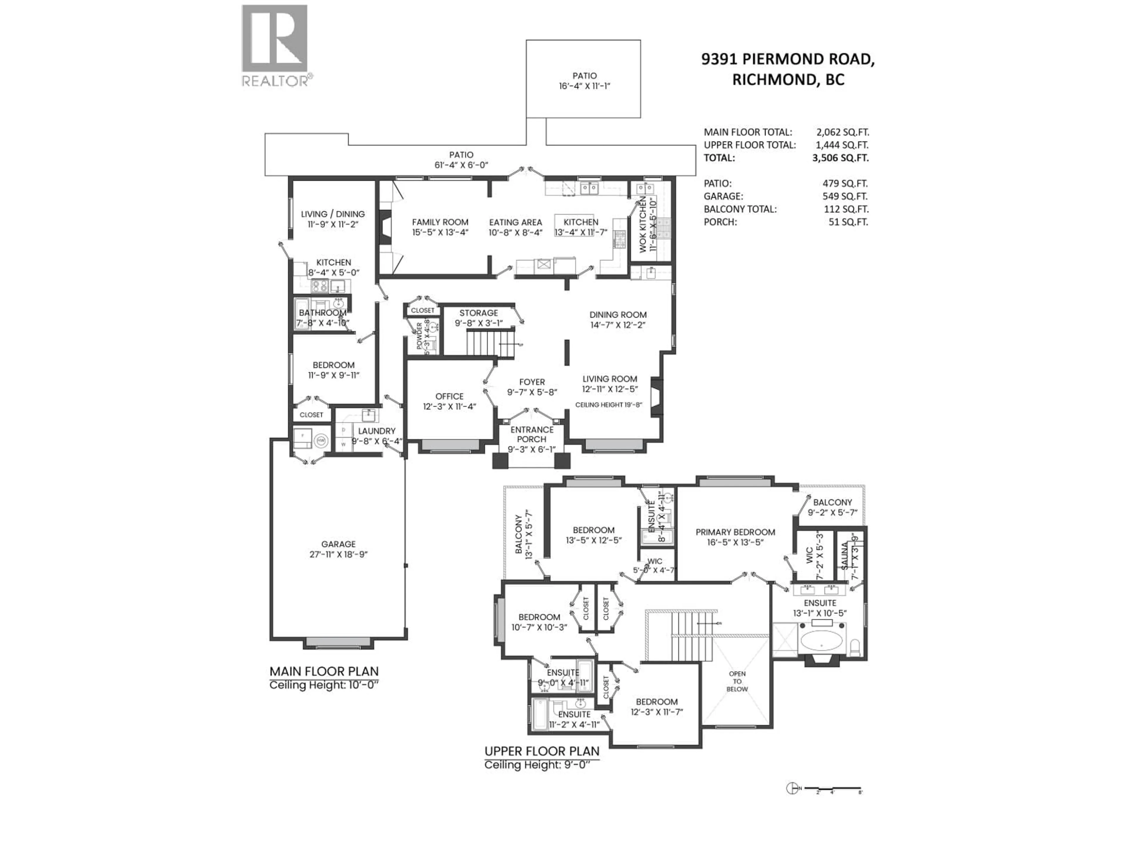Floor plan for 9391 PIERMOND ROAD, Richmond British Columbia V7E1N1