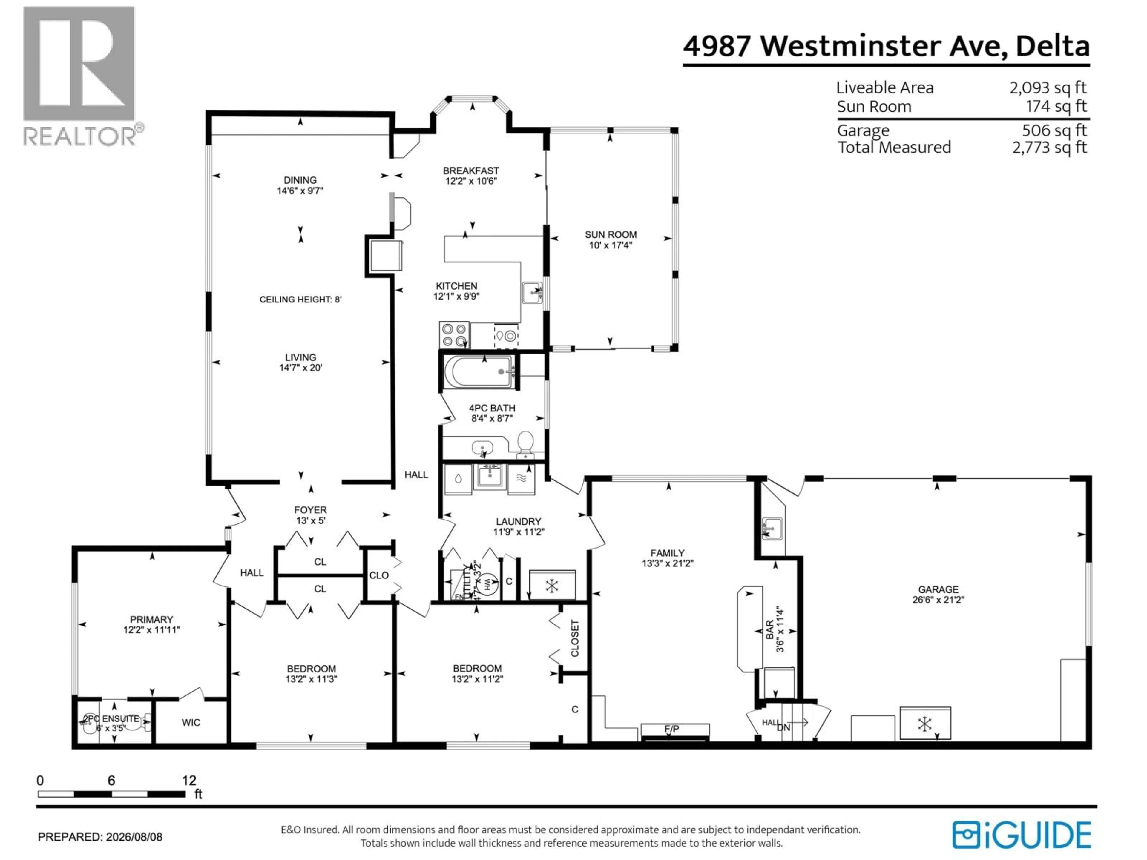 Floor plan for 4987 WESTMINSTER AVENUE, Delta British Columbia V4K2J1