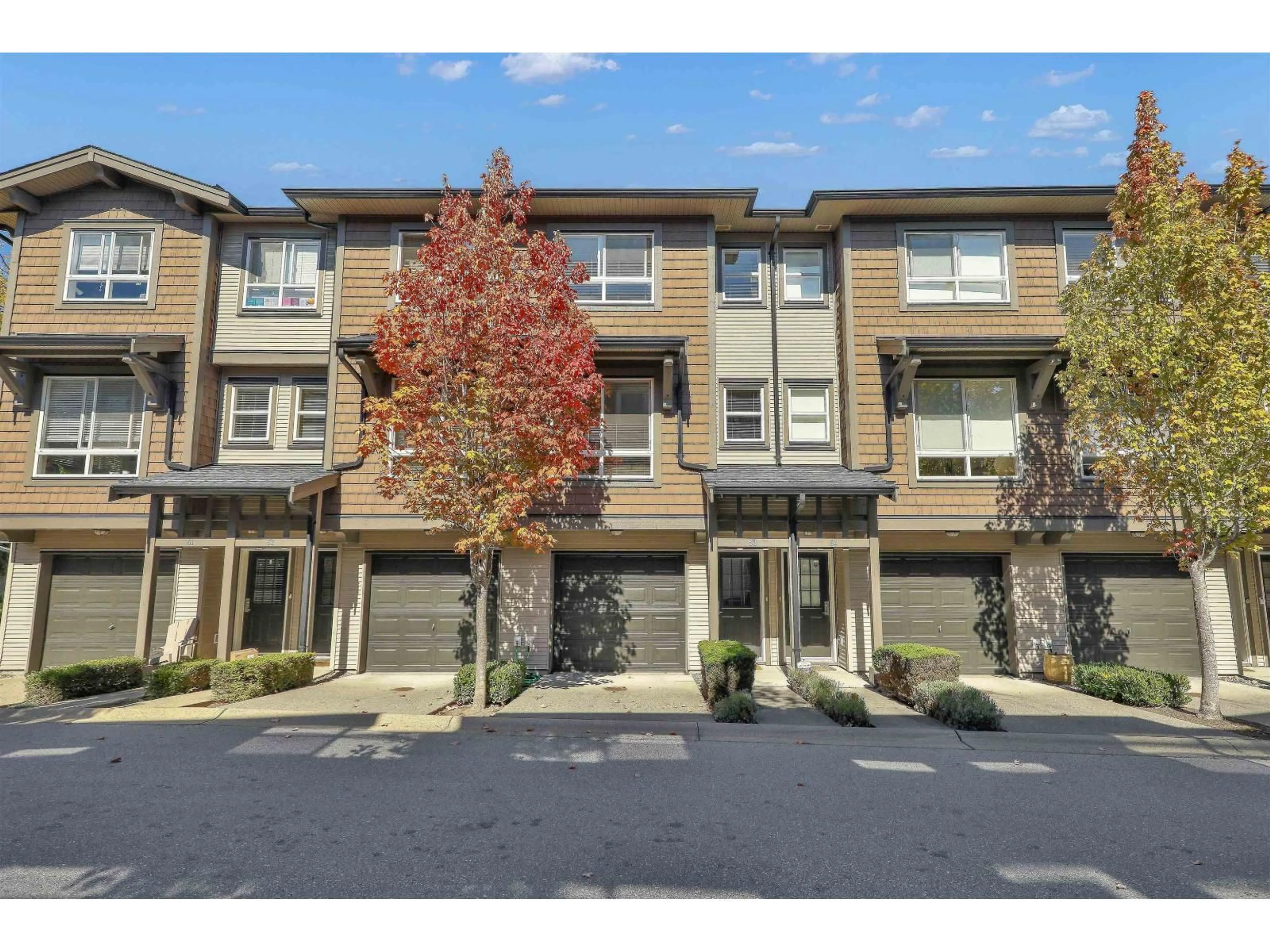 A pic from outside/outdoor area/front of a property/back of a property/a pic from drone, street for 53 - 2729 158 STREET, Surrey British Columbia V3Z1P4