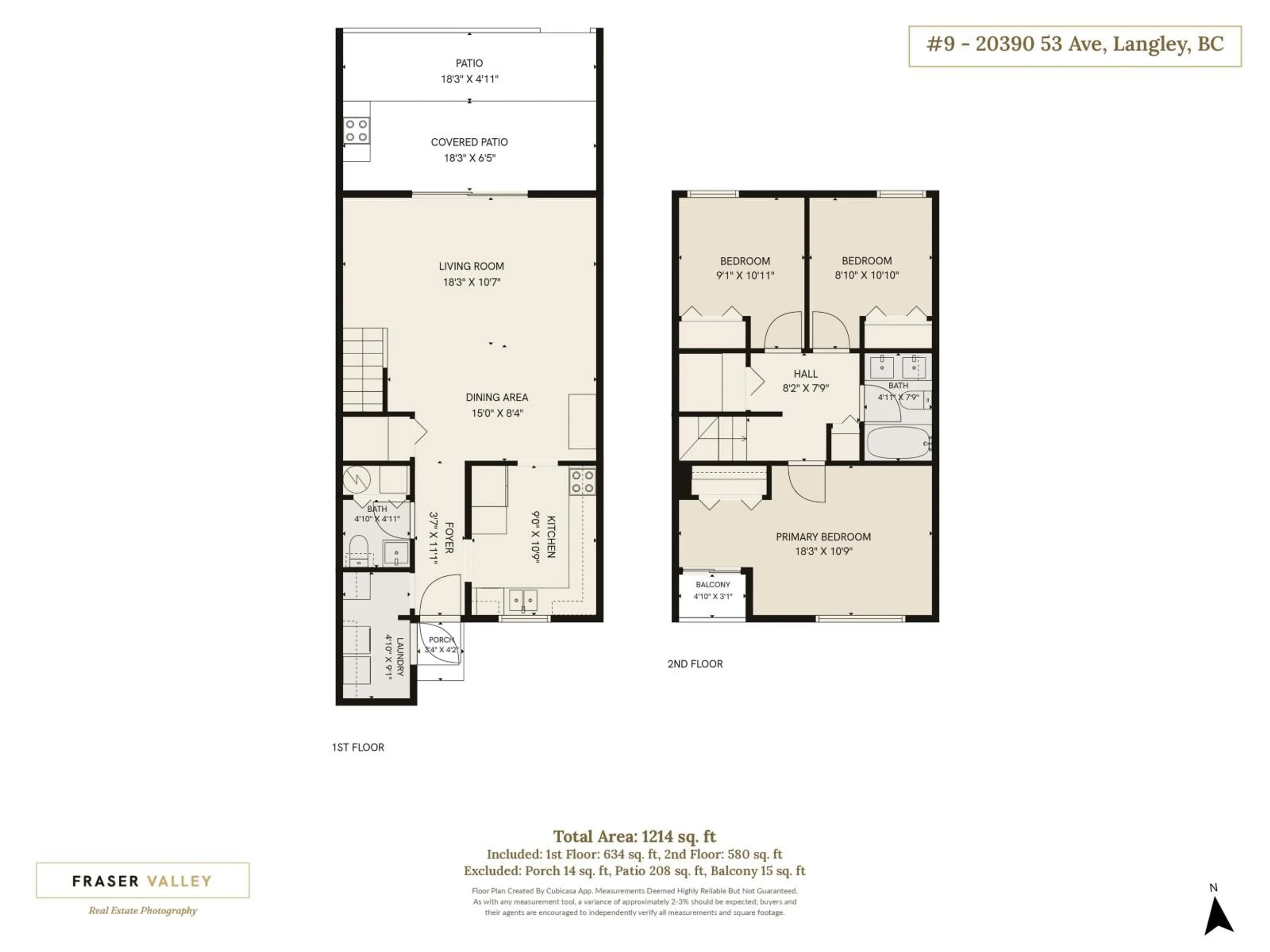 Floor plan for 9 - 20390 53 AVENUE, Langley British Columbia V3A5T9