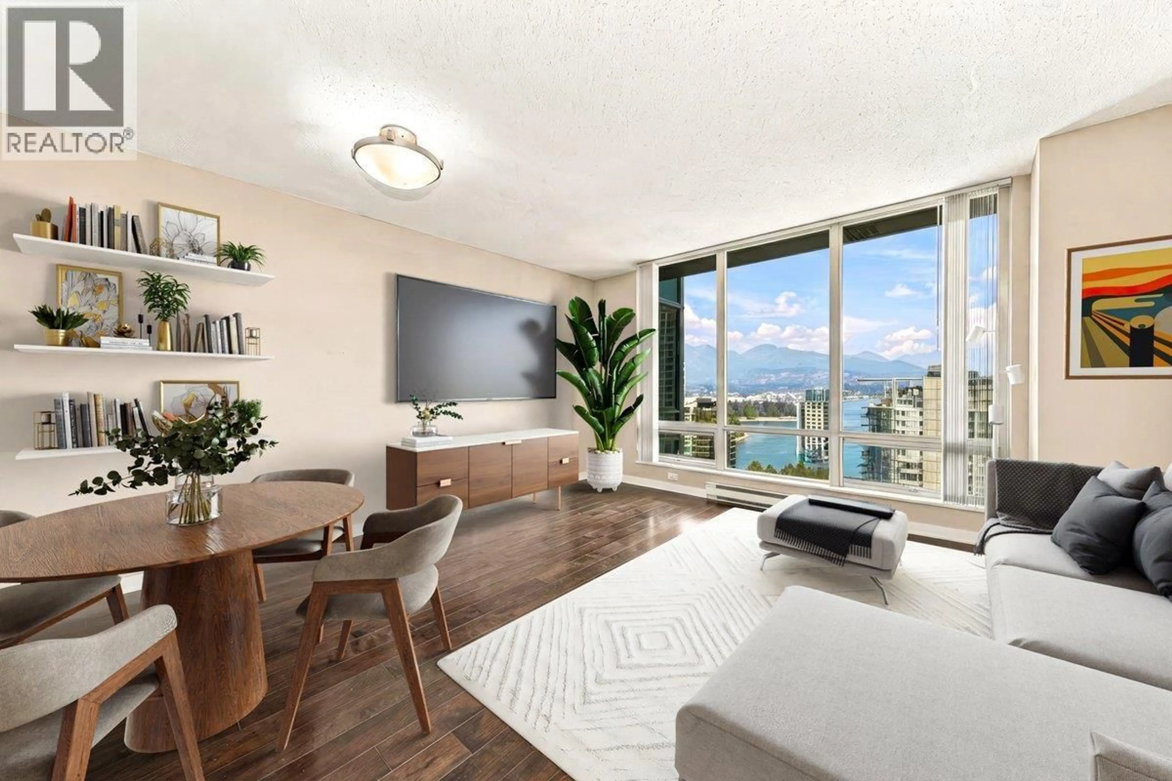 Living room with furniture, unknown for 2603 - 1288 GEORGIA STREET, Vancouver British Columbia V6E4R3