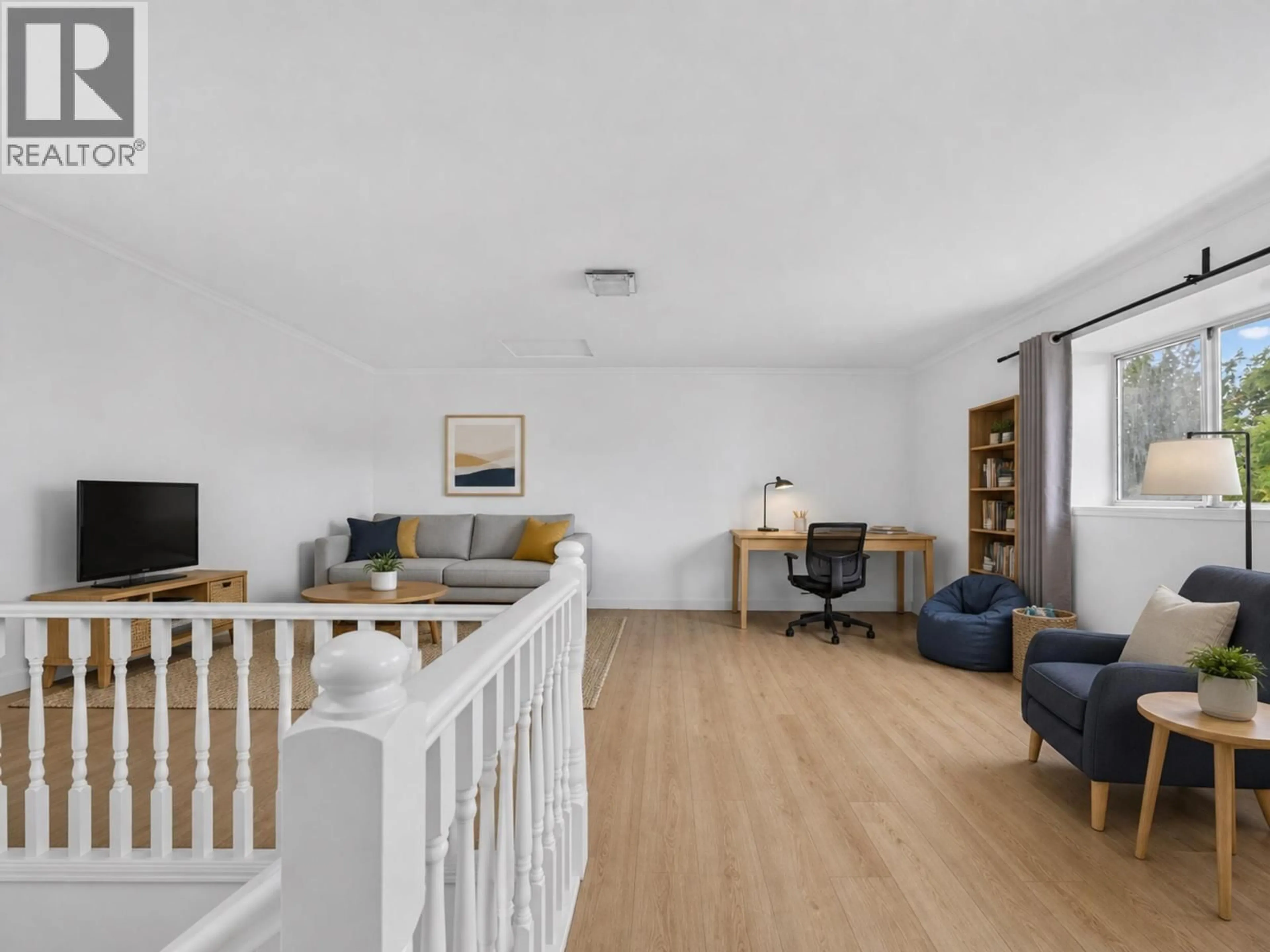 Living room with furniture, wood/laminate floor for 8 - 8031 GENERAL CURRIE ROAD, Richmond British Columbia V6Y1L9