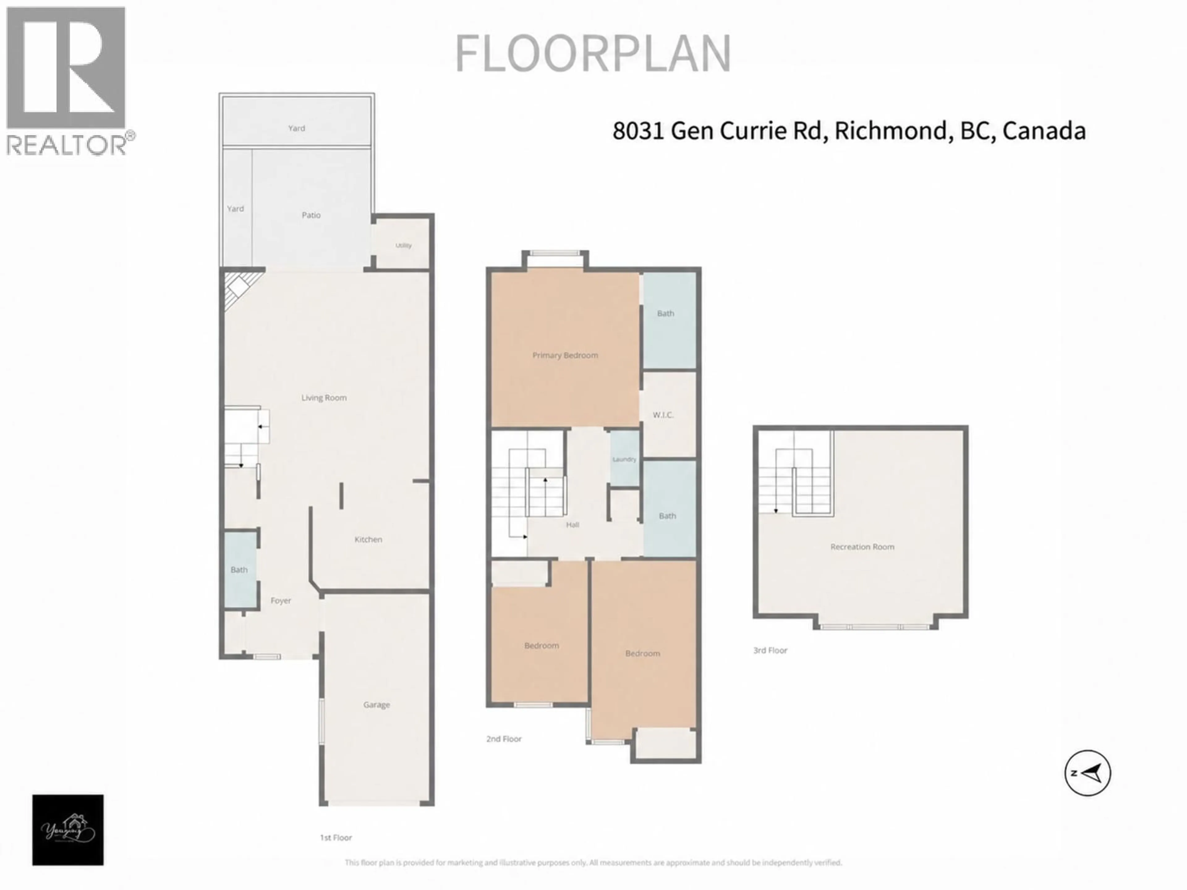 Floor plan for 8 - 8031 GENERAL CURRIE ROAD, Richmond British Columbia V6Y1L9