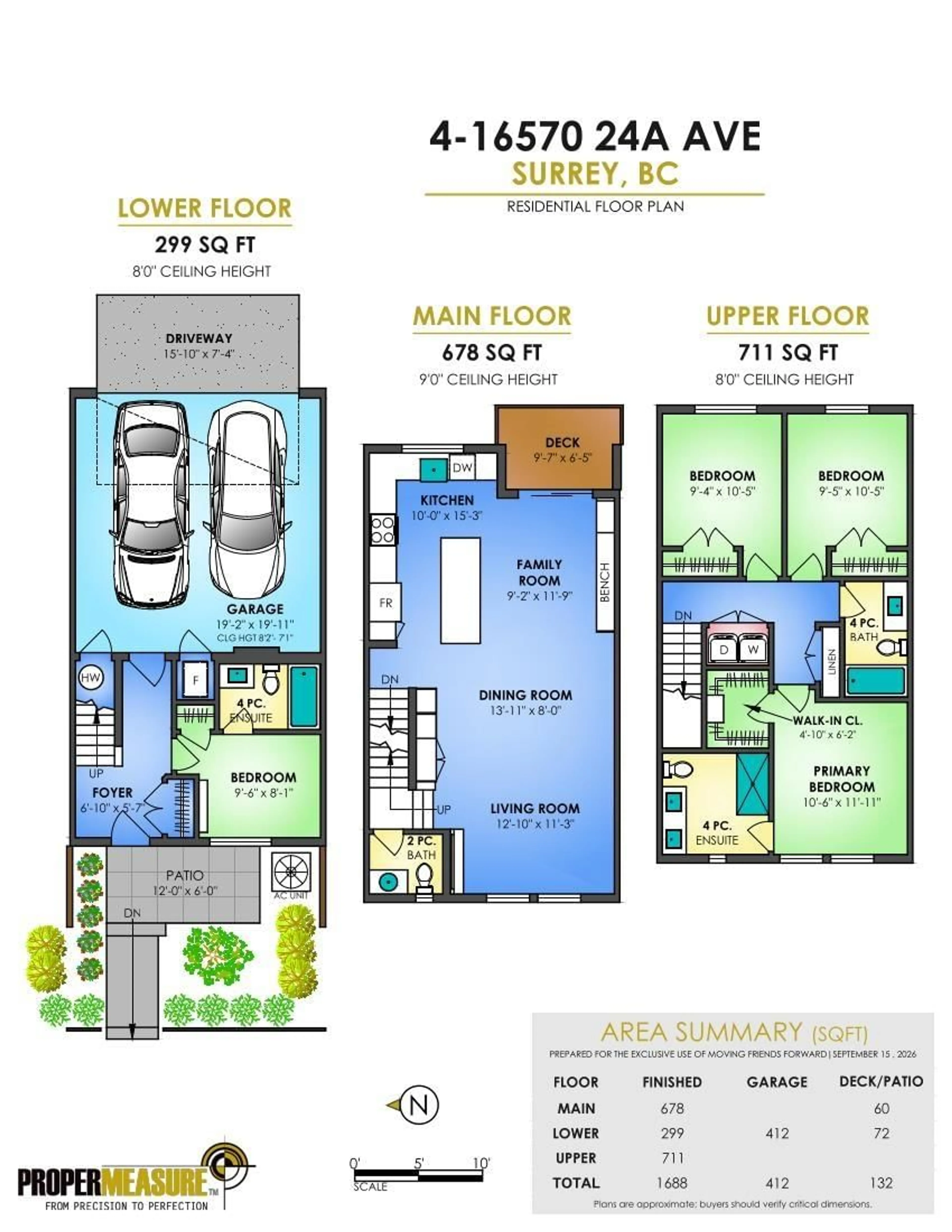 Floor plan for 4 - 16570 24A AVENUE, Surrey British Columbia V3Z1H7