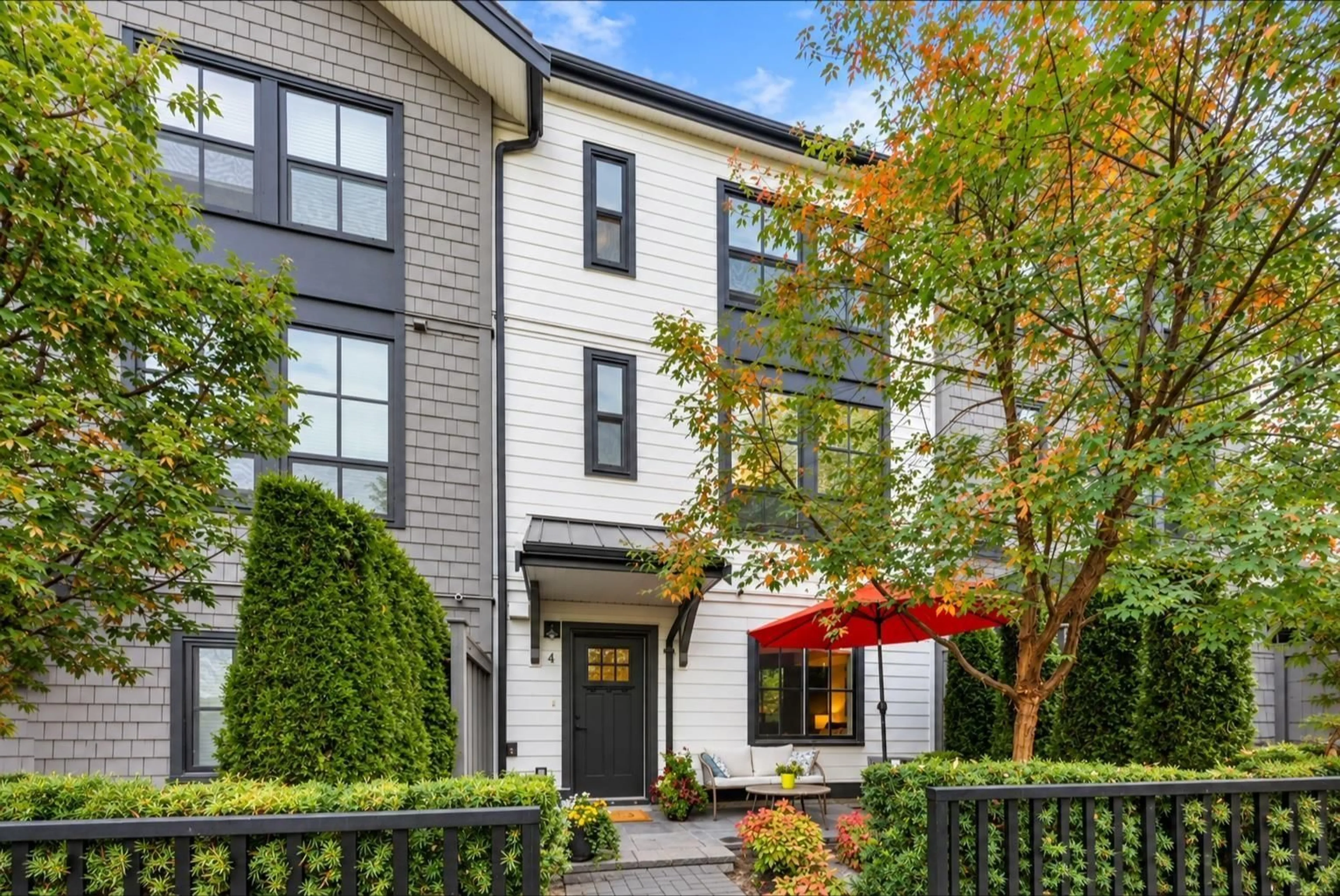 Home with brick exterior material, street for 4 - 16570 24A AVENUE, Surrey British Columbia V3Z1H7